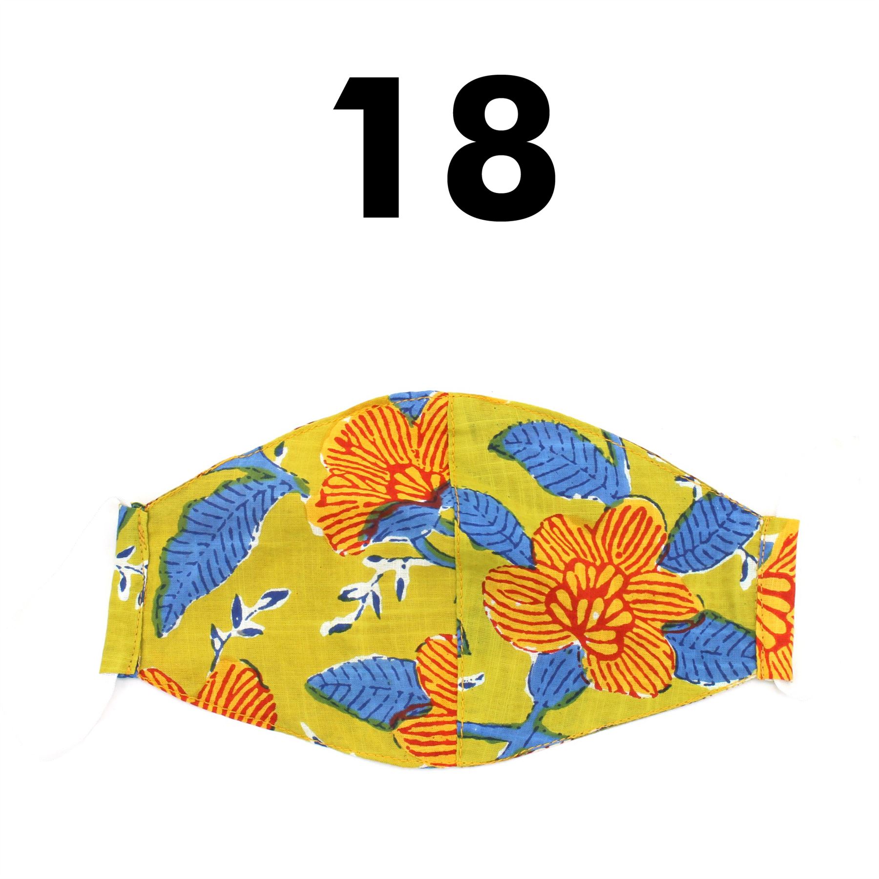 Reversible Lightweight Cotton Face-Mask LoudElephant Soft Covering Sustainable - Picture 19 of 55
