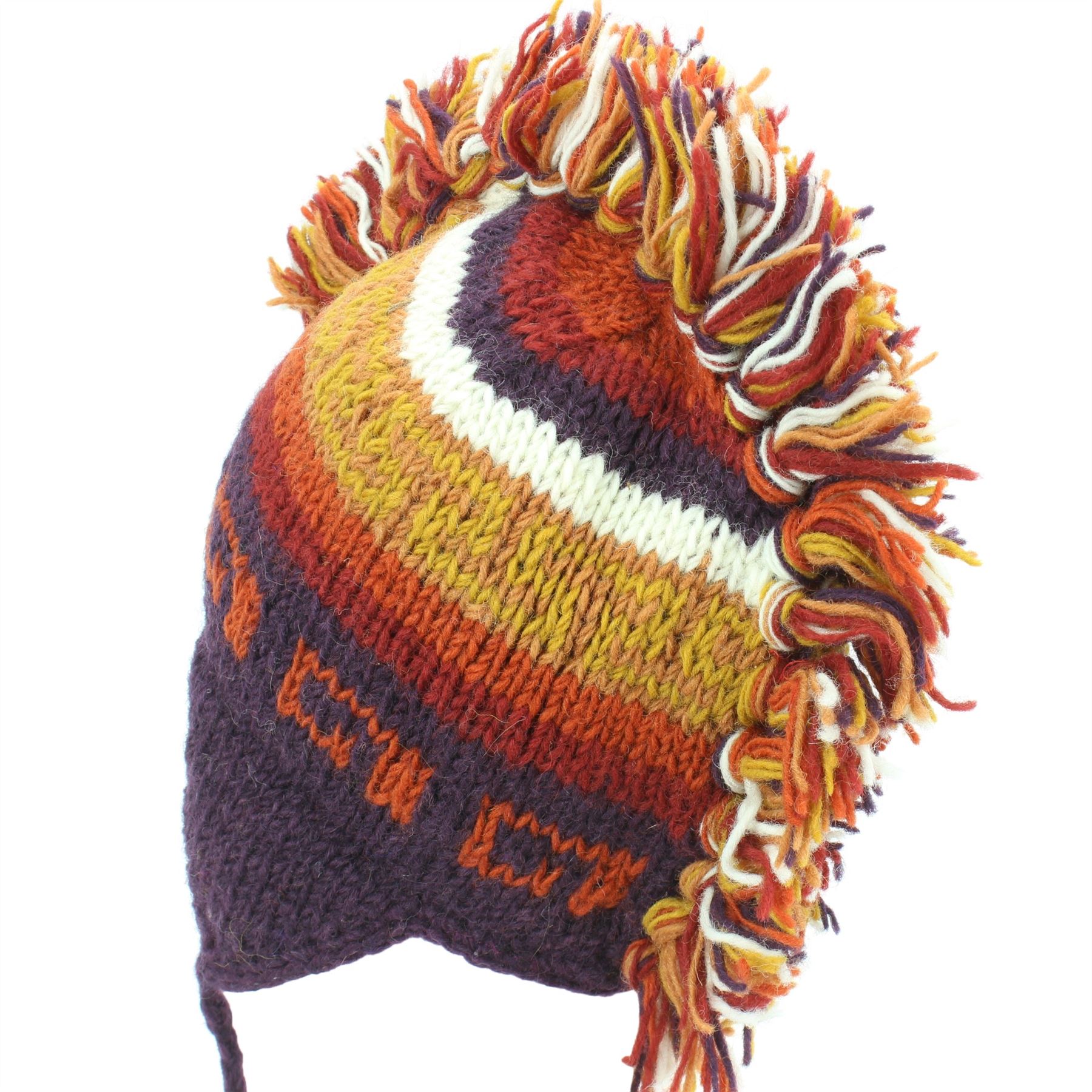 Wool Hat Mohawk Punk Tassels Knitted LoudElephant Men Ladies Warm Winter - Picture 34 of 61