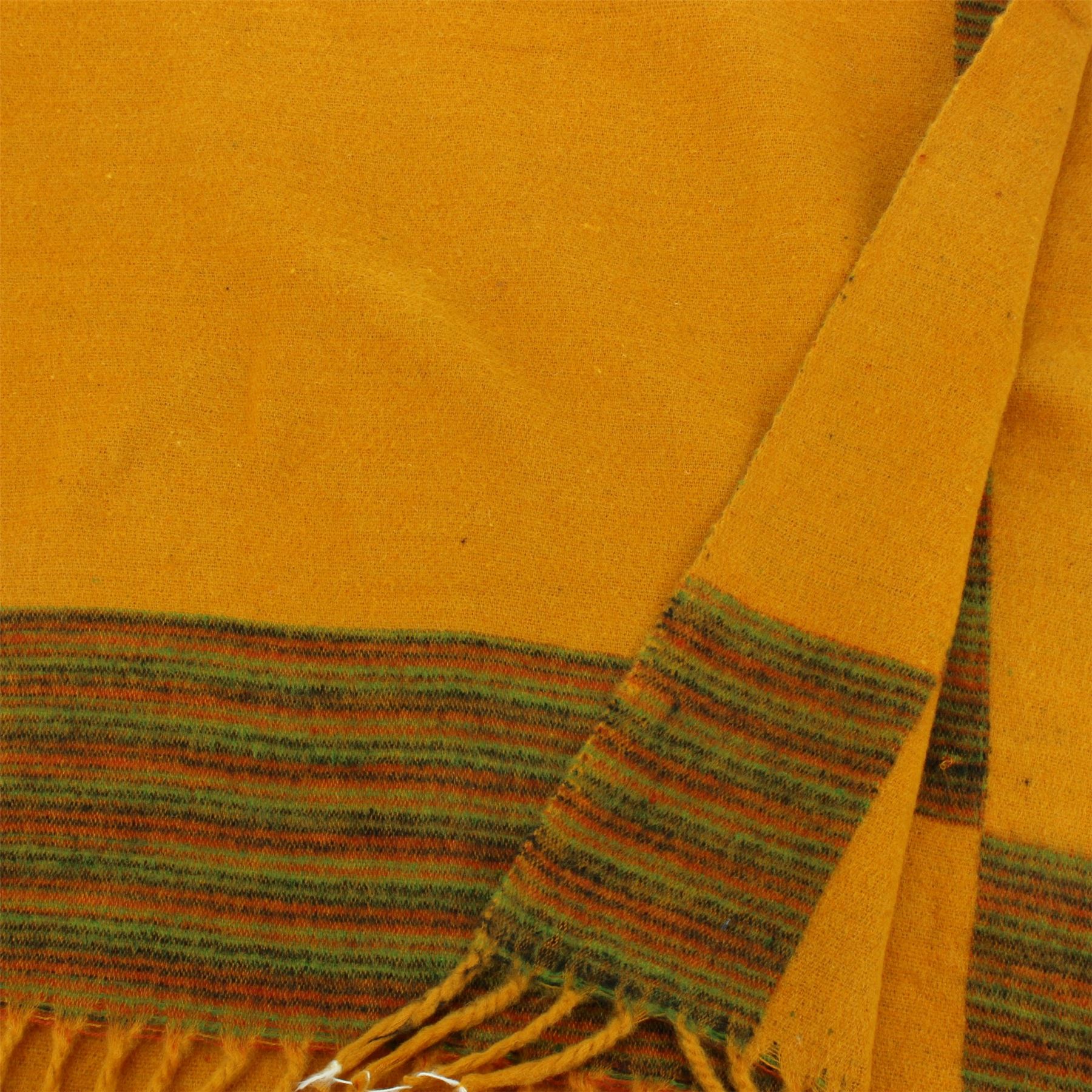 Tibetan Wool Blend Shawl Blanket Wrap Throw Boho Meditation Travel - Picture 181 of 230