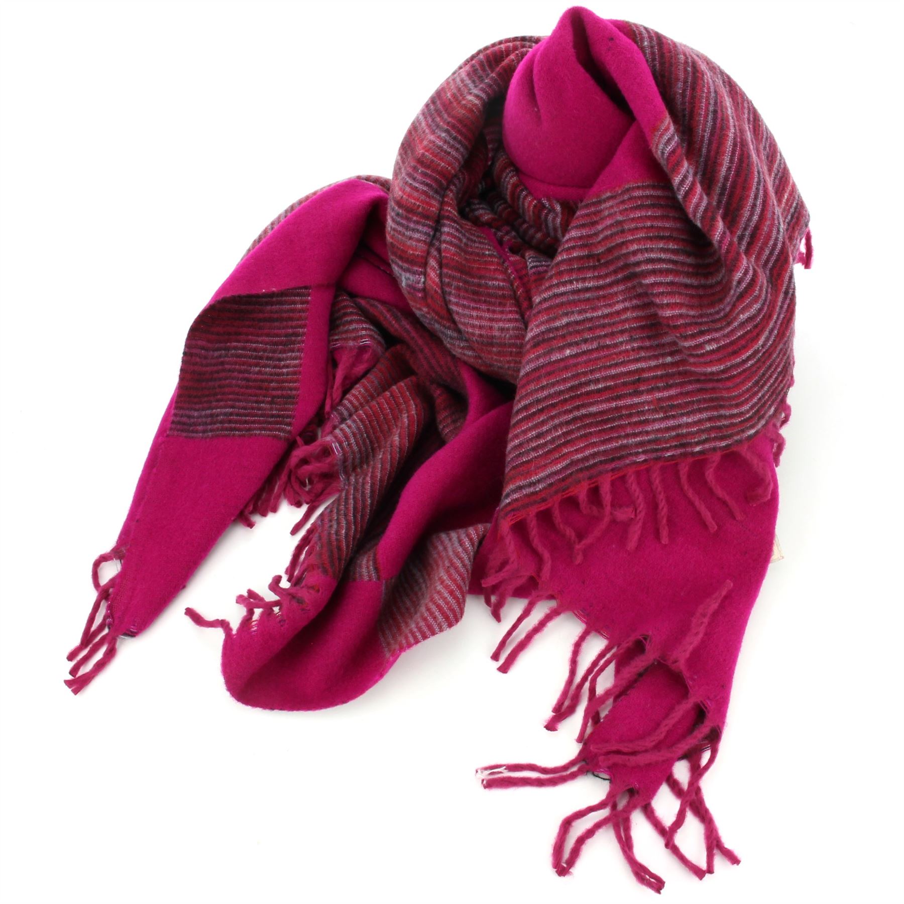 Tibetan Wool Blend Shawl Blanket Wrap Throw Boho Meditation Travel - Picture 194 of 230