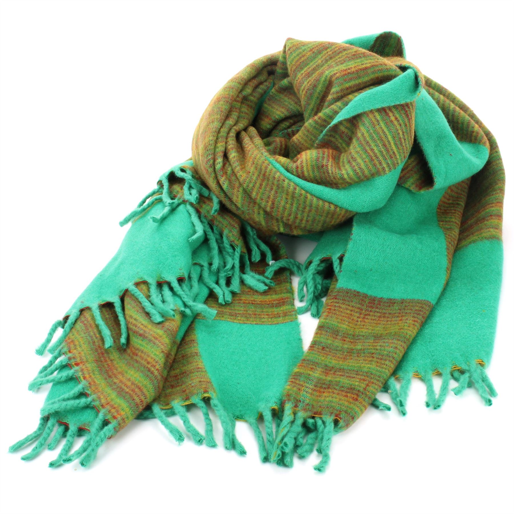 Tibetan Wool Blend Shawl Blanket Wrap Throw Boho Meditation Travel - Picture 172 of 230