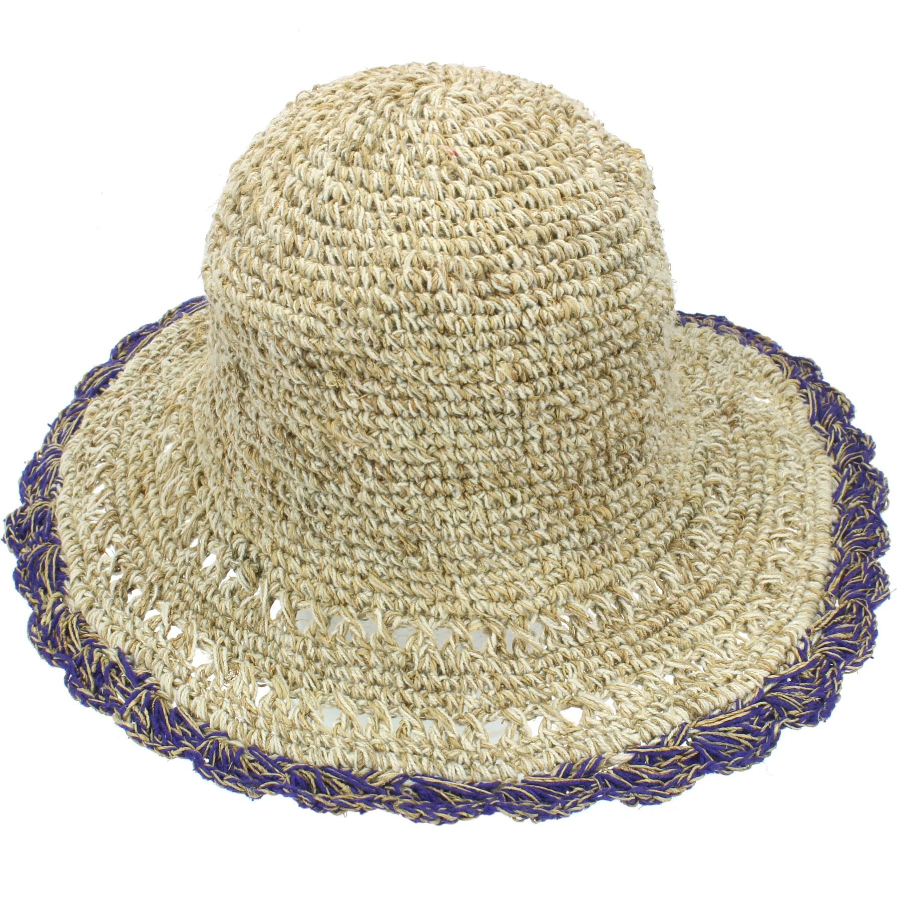 Sun Hat Hemp Cotton Summer LoudElephant Brim Beach Cap Boho Hippy