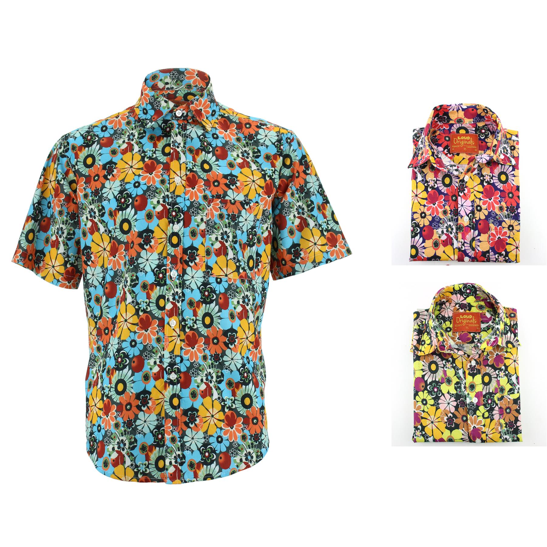 Corte Normal Camisa Manga Corta Loud Originals Floral