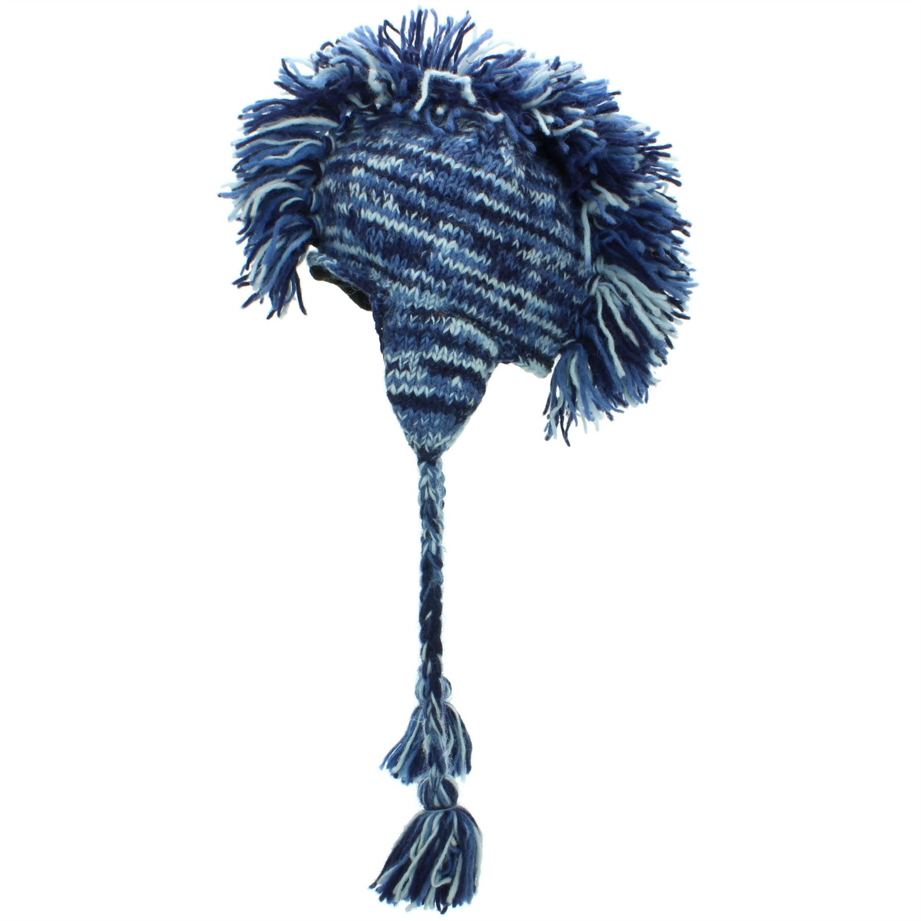 Wool Hat Mohawk Punk Tassels Knitted LoudElephant Men Ladies Warm Winter - Picture 21 of 61