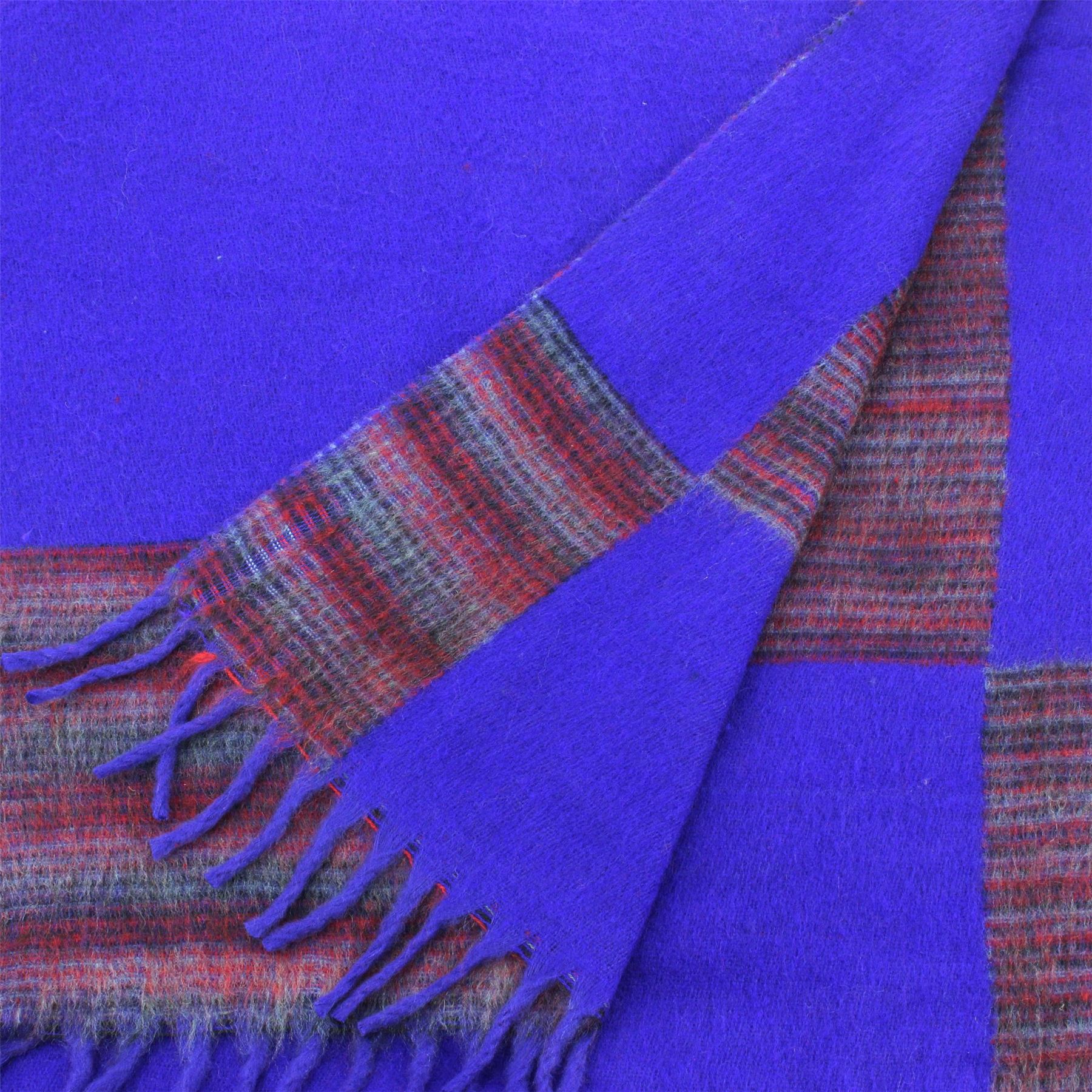 Tibetan Wool Blend Shawl Blanket Wrap Throw Boho Meditation Travel - Picture 141 of 230