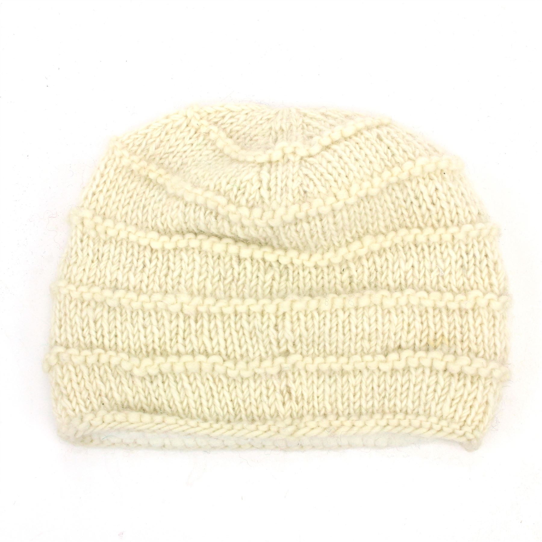 Wool Knit Beanie Hat Handmade Men Ladies Warm Winter Space Dye Ribbed - Picture 40 of 65