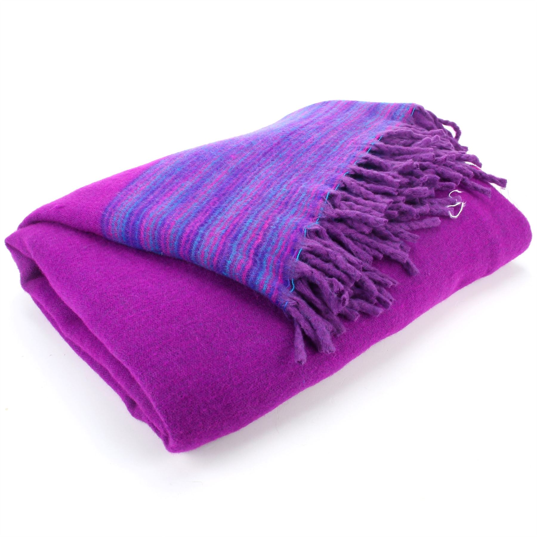 Tibetan Wool Blend Shawl Blanket Wrap Throw Boho Meditation Travel - Picture 212 of 230