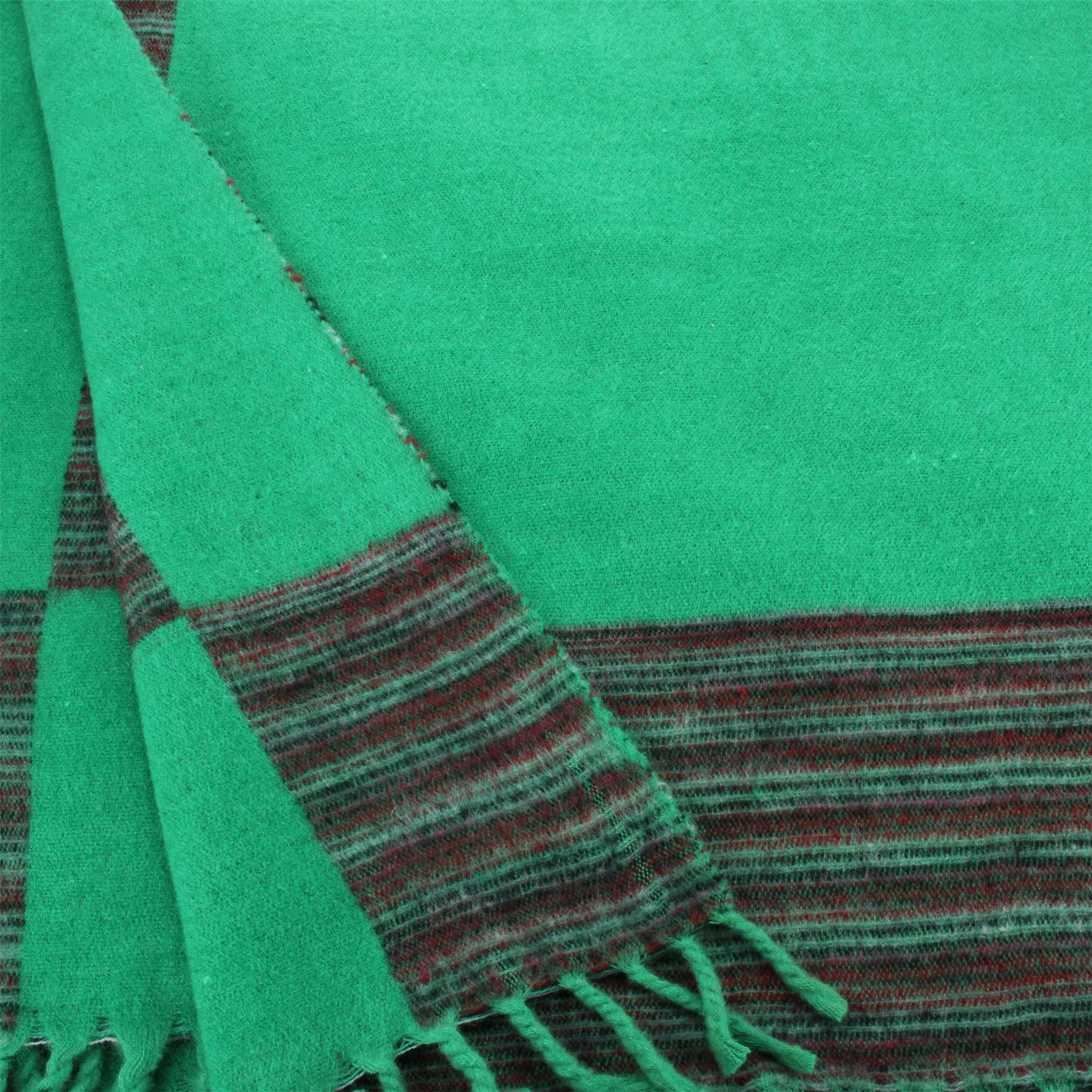 Tibetan Wool Blend Shawl Blanket Wrap Throw Boho Meditation Travel - Picture 165 of 230