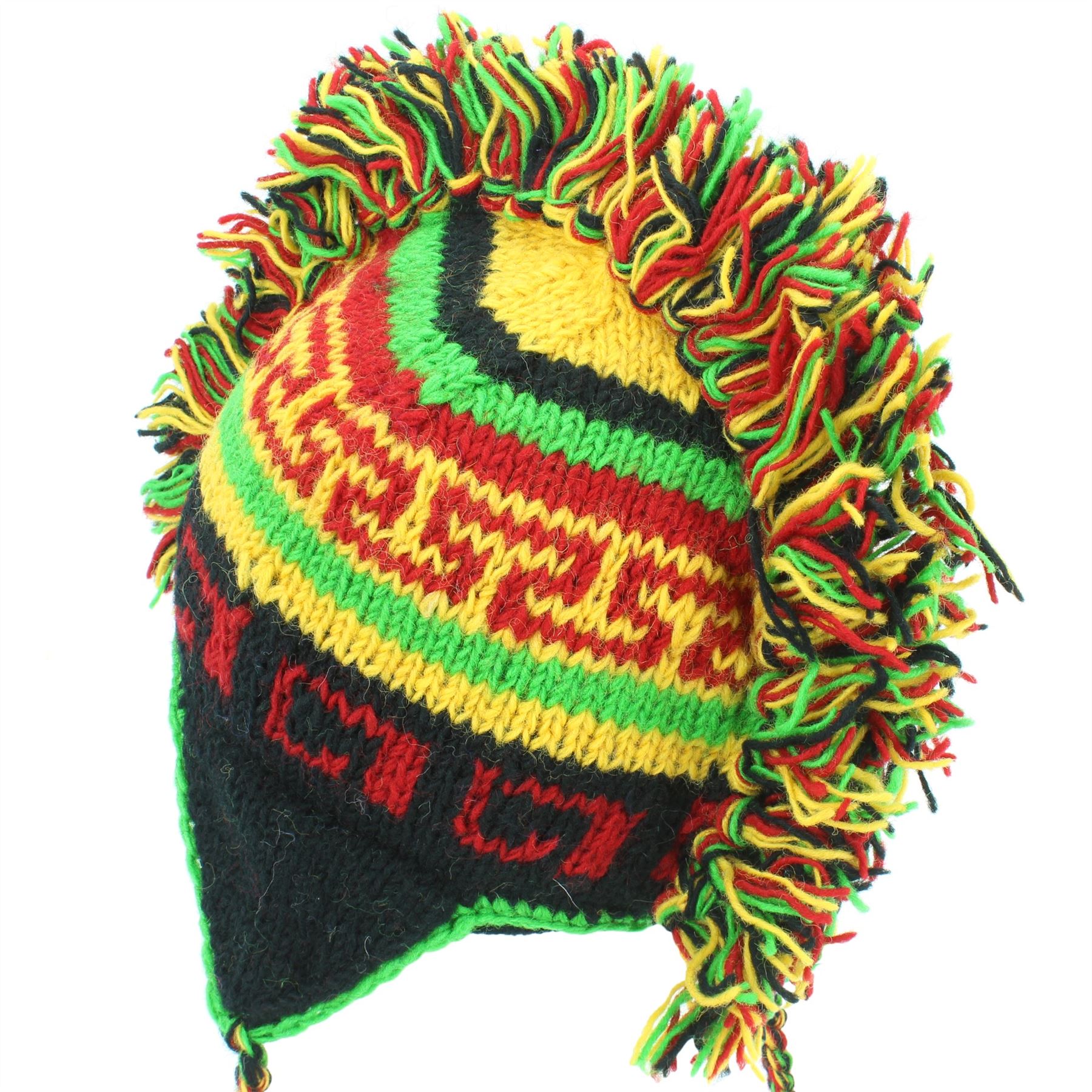 Wool Hat Mohawk Punk Tassels Knitted LoudElephant Men Ladies Warm Winter - Picture 58 of 61