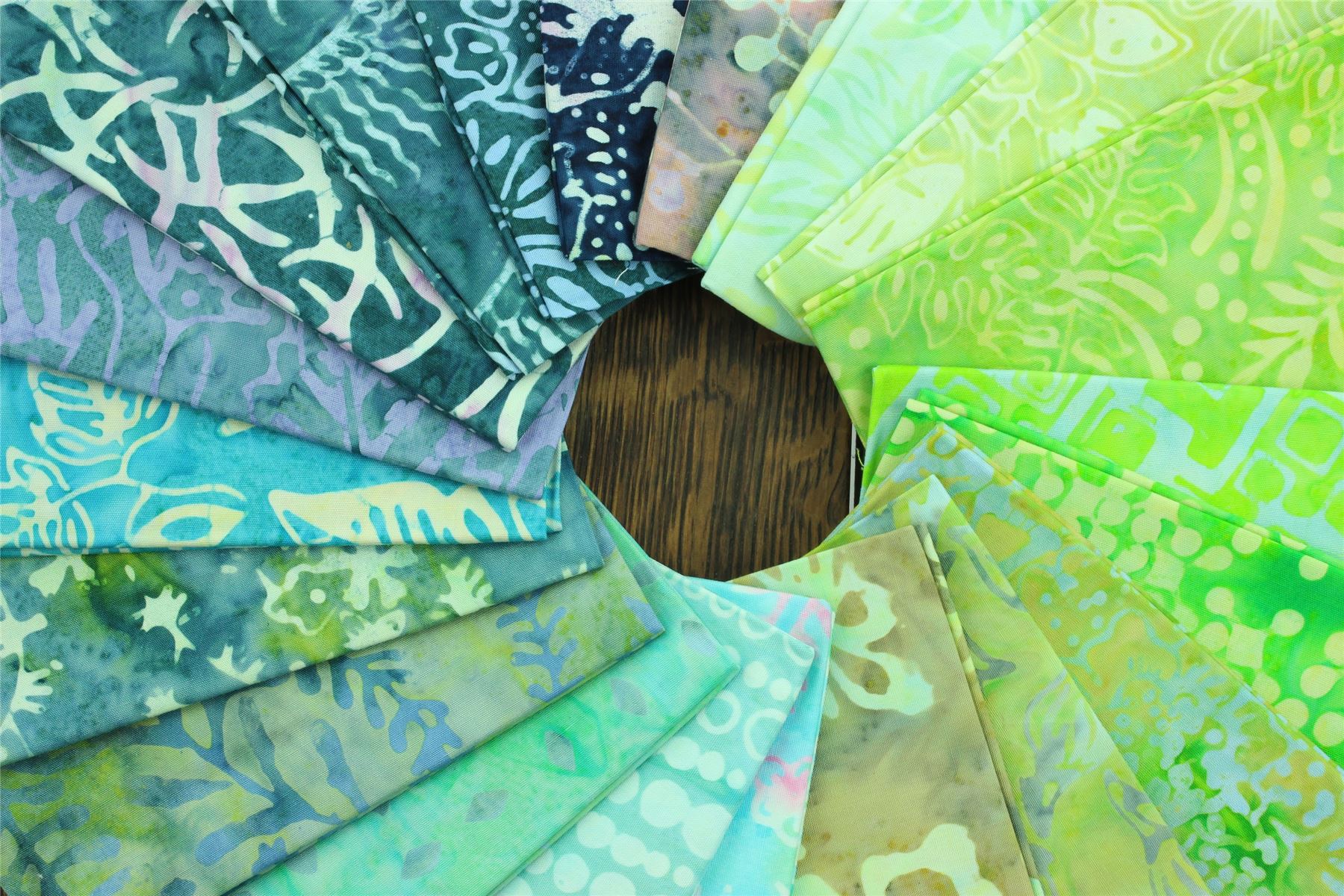 Baumwolle Batik vorgeschnitten Stoff Fat Quarter Quilten Patchwork 20" x 19" verschiedene Größen - Bild 31 von 275