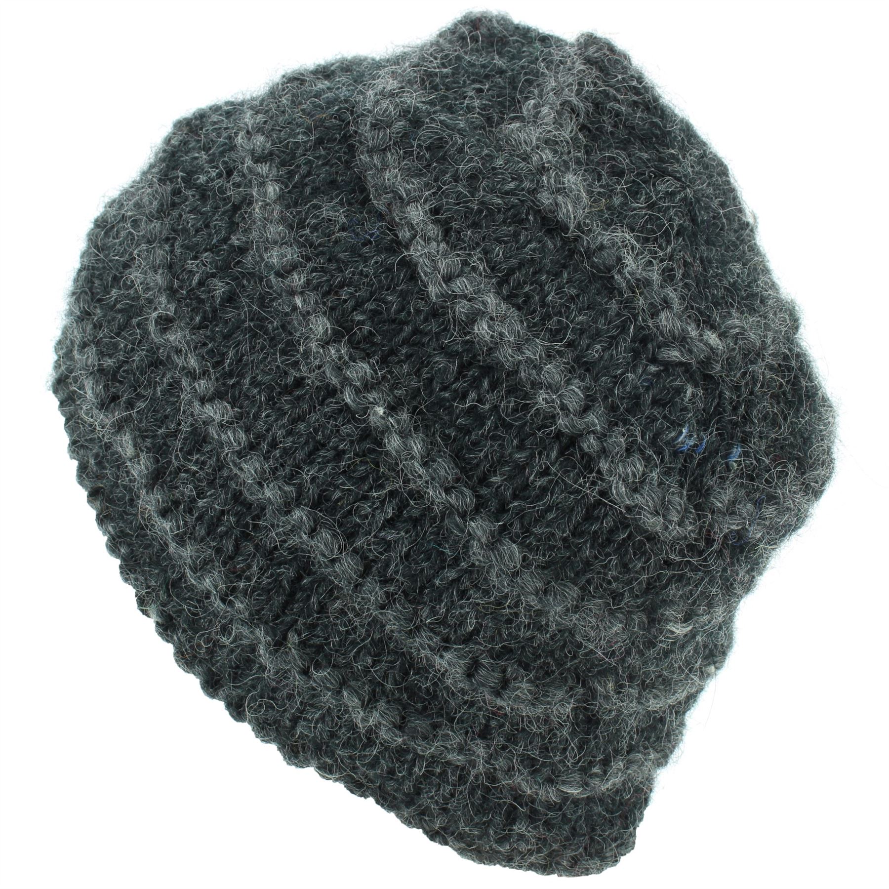 Wool Knit Beanie Hat Handmade Men Ladies Warm Winter Space Dye Ribbed - Picture 22 of 65