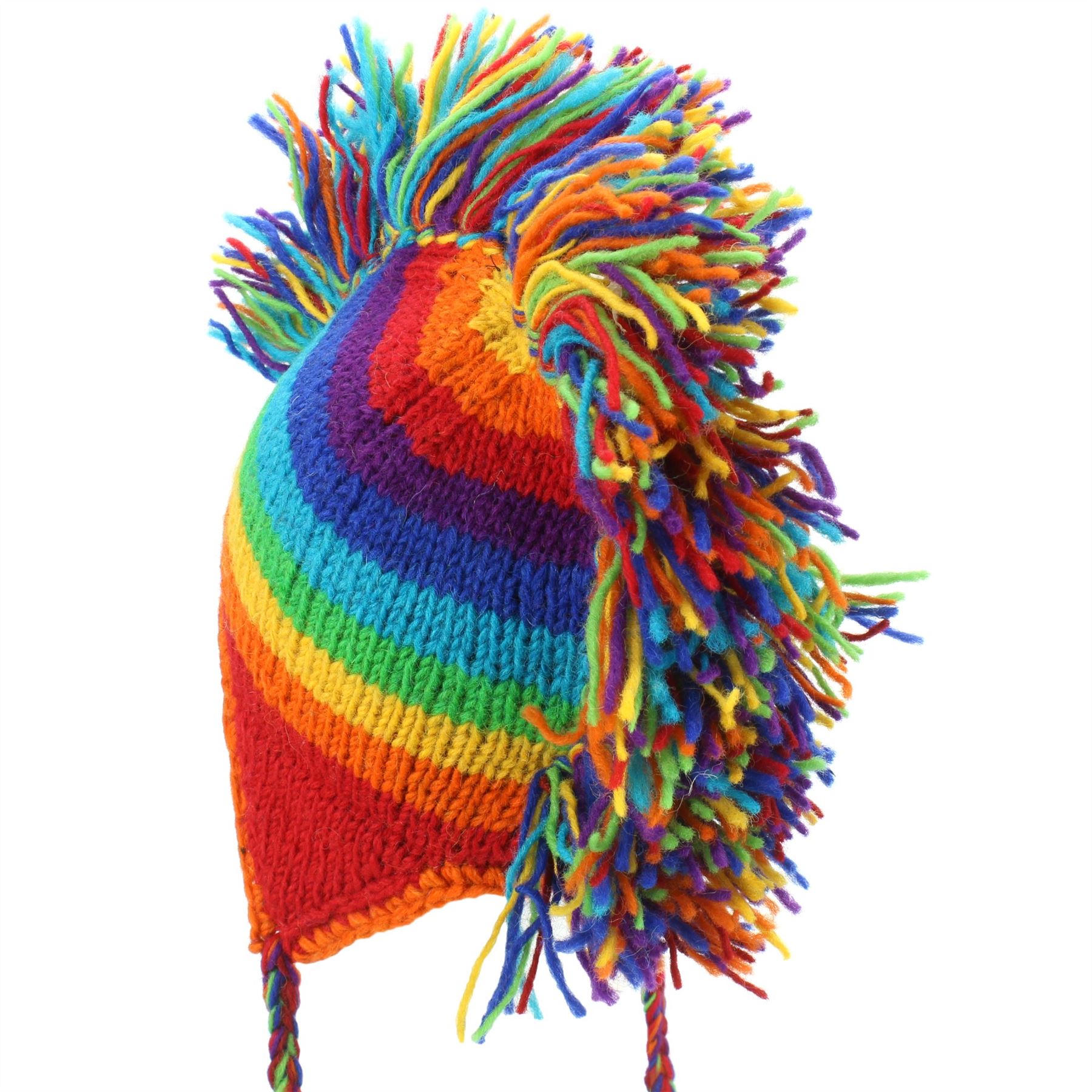 Wool Hat Mohawk Punk Tassels Knitted LoudElephant Men Ladies Warm Winter - Picture 54 of 61