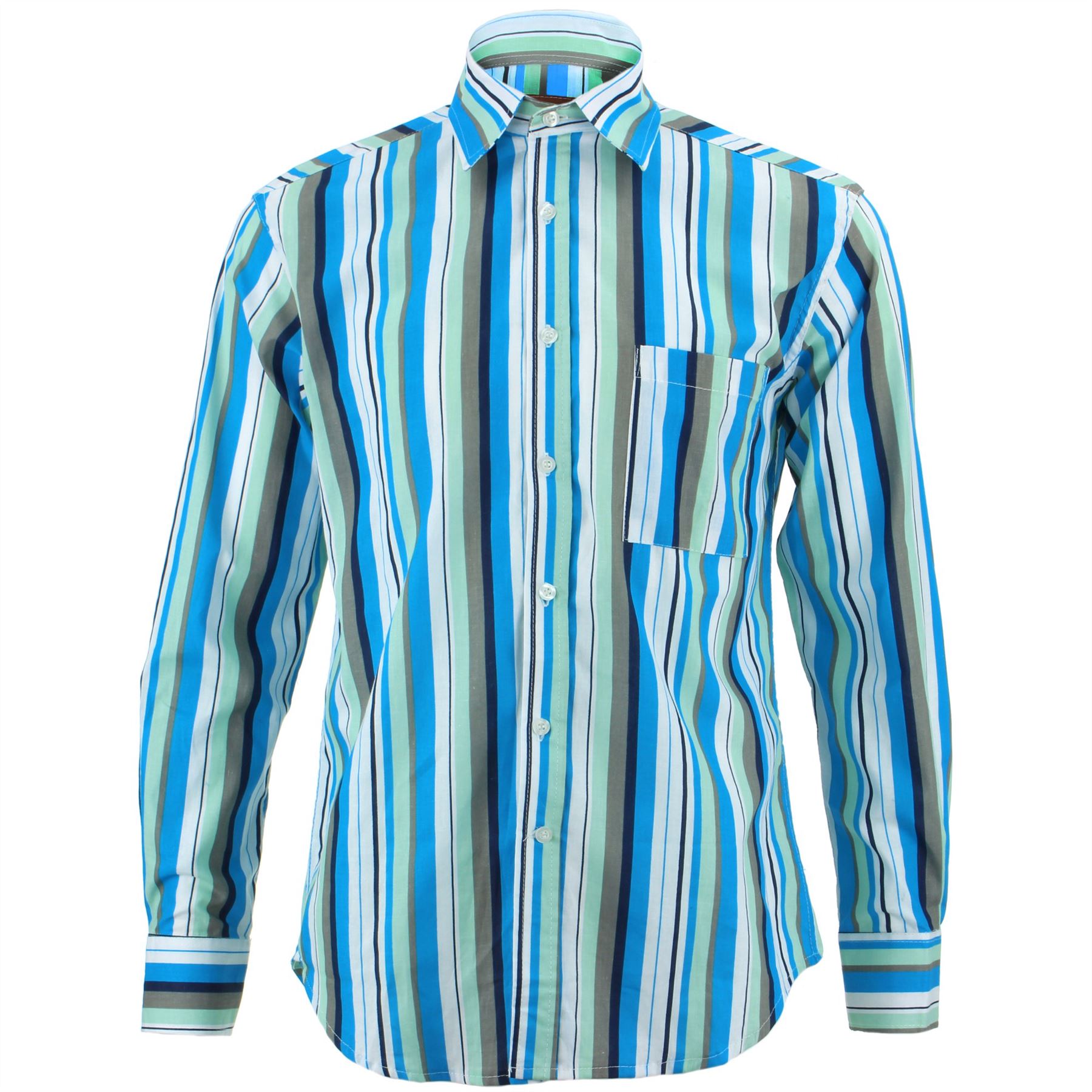 Camisa Hombre Loud Originals Corte Normal Bayadere Rayas Camisa Hombre Loud Originals Corte Normal Comida Negro Retro