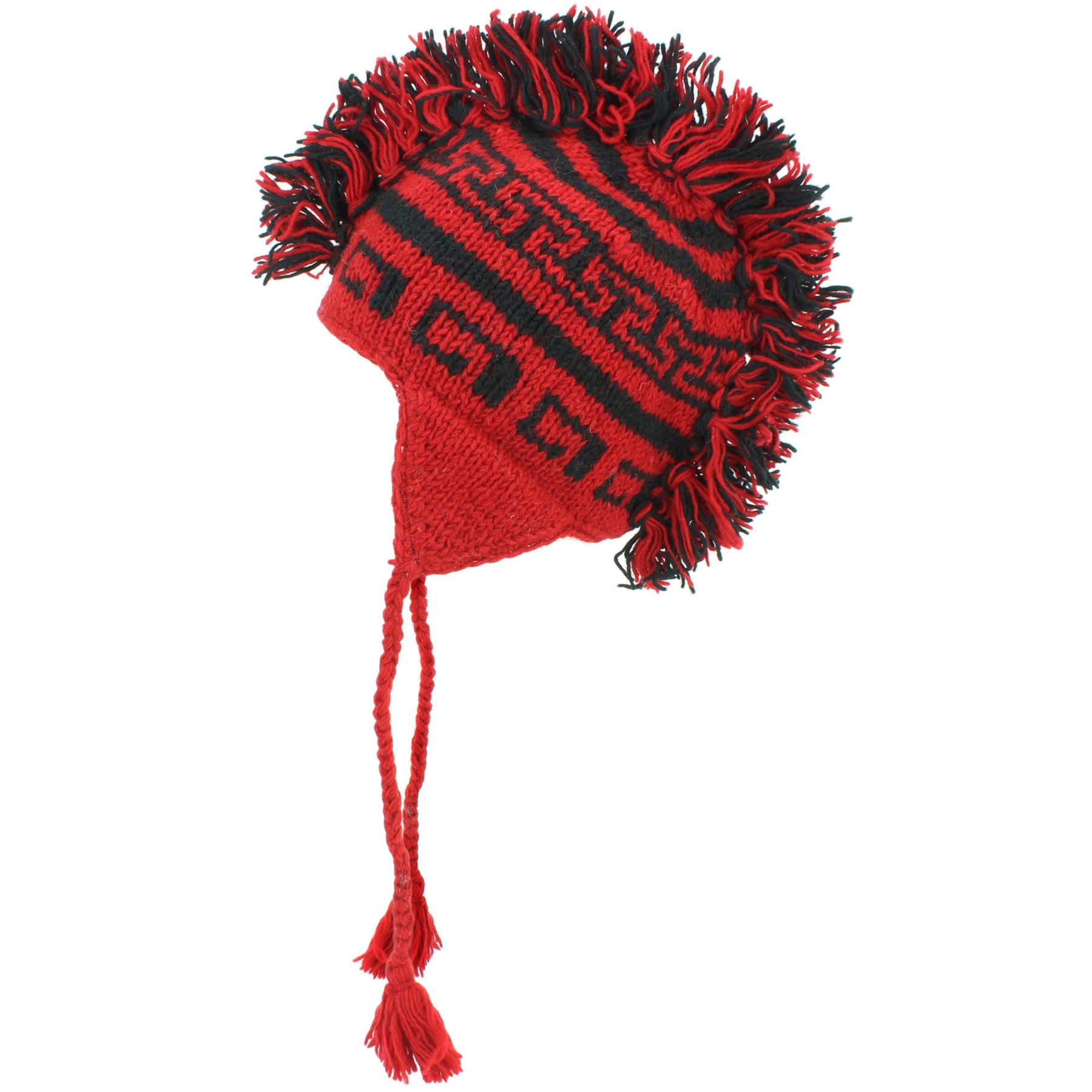 Wool Hat Mohawk Punk Tassels Knitted LoudElephant Men Ladies Warm Winter - Picture 59 of 61