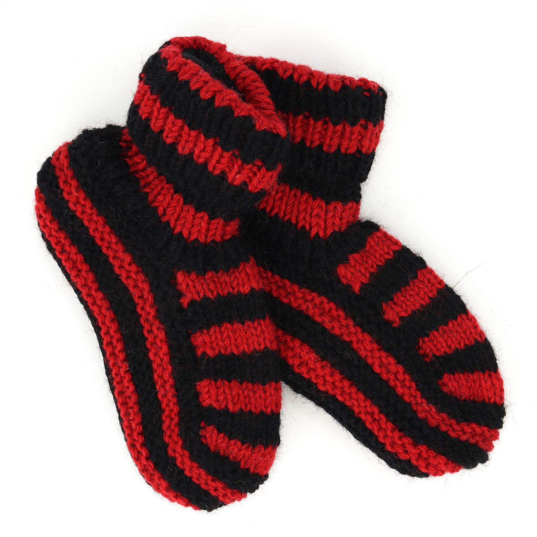 Hand Knitted Wool Slipper Socks Woolly Hand-knitted Warm Cosy Handmade - Picture 49 of 59