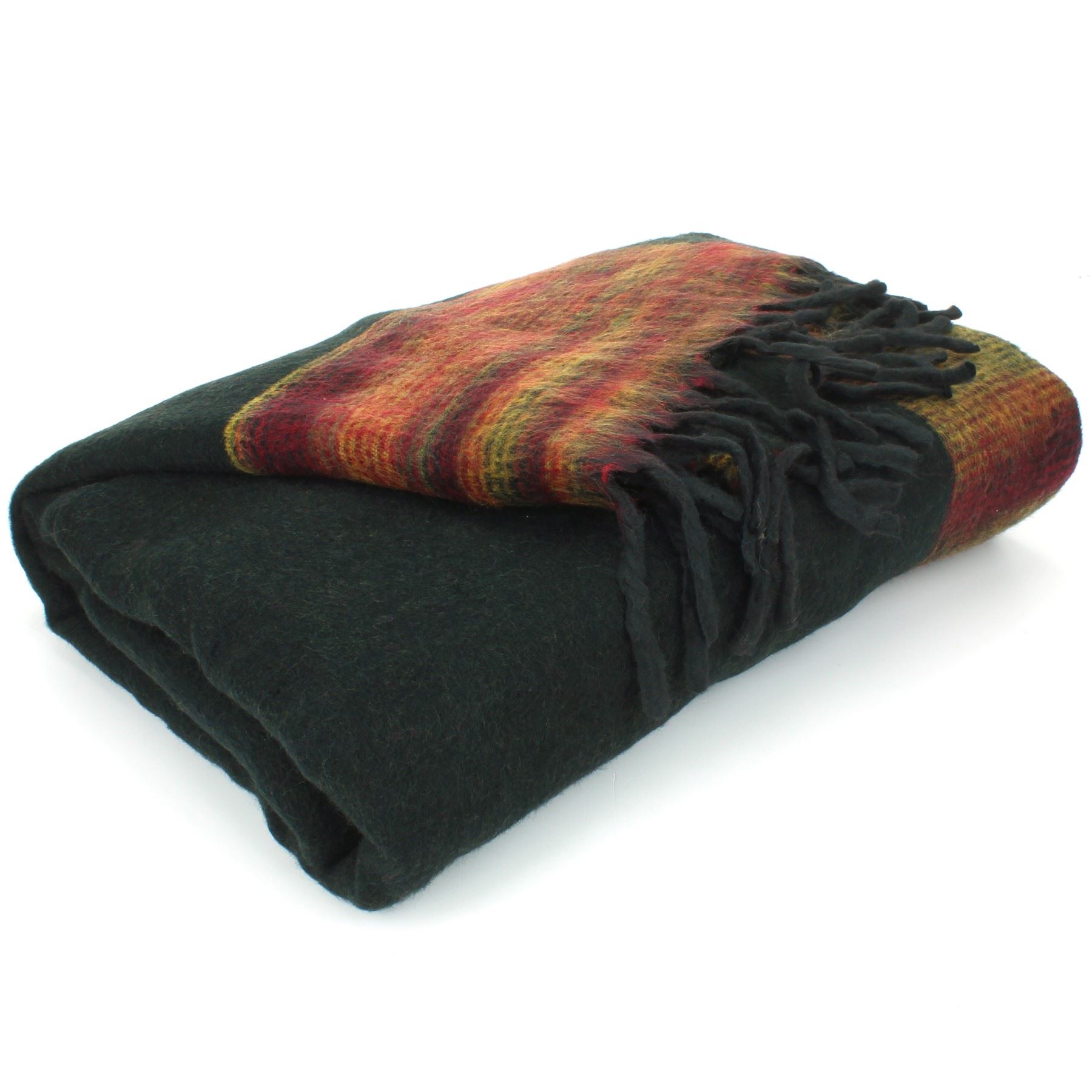 Tibetan Wool Blend Shawl Blanket Wrap Throw Boho Meditation Travel - Picture 22 of 230