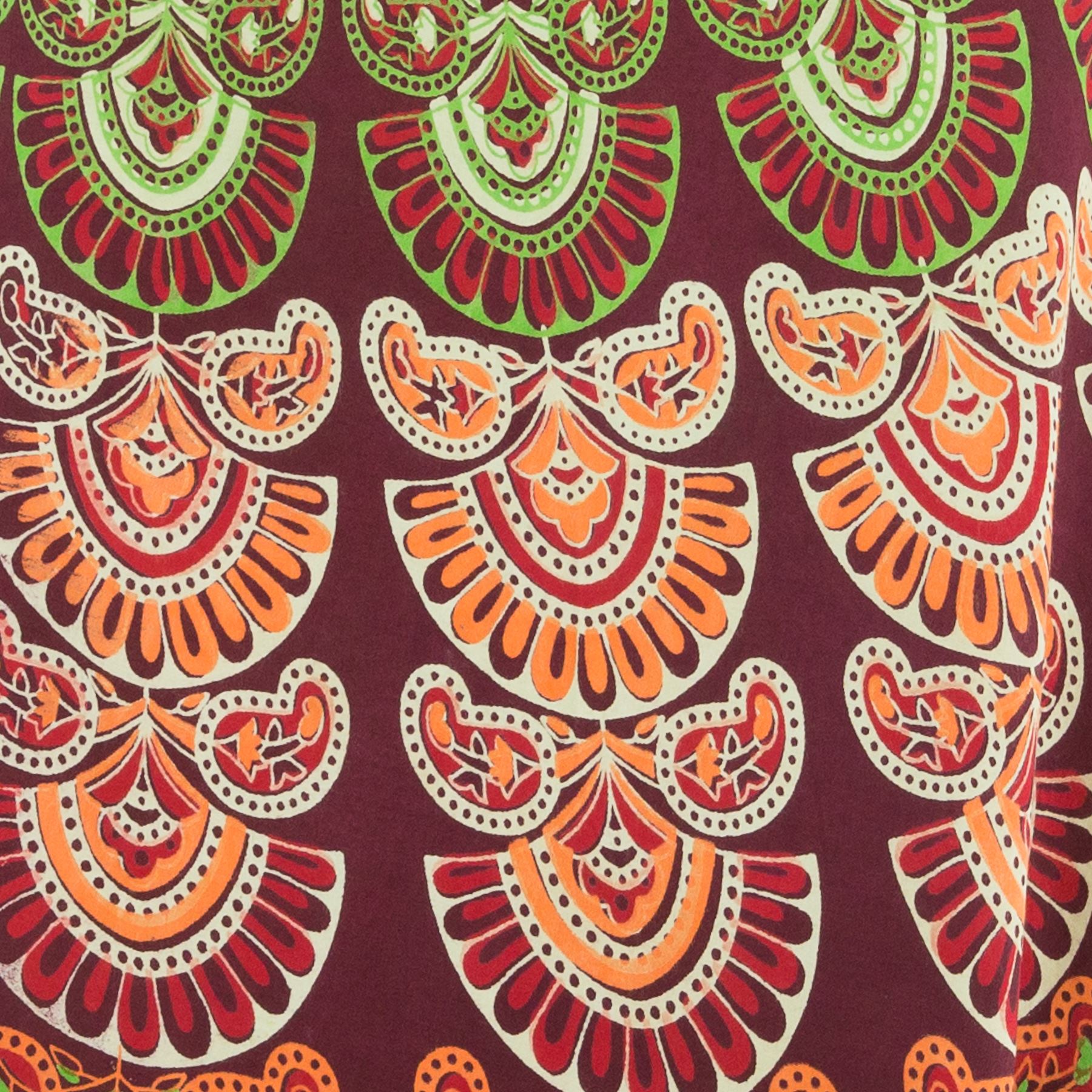 Hippie Bohemian Maxi Long Skirt Cotton Fabric Boho Wrap Block Print