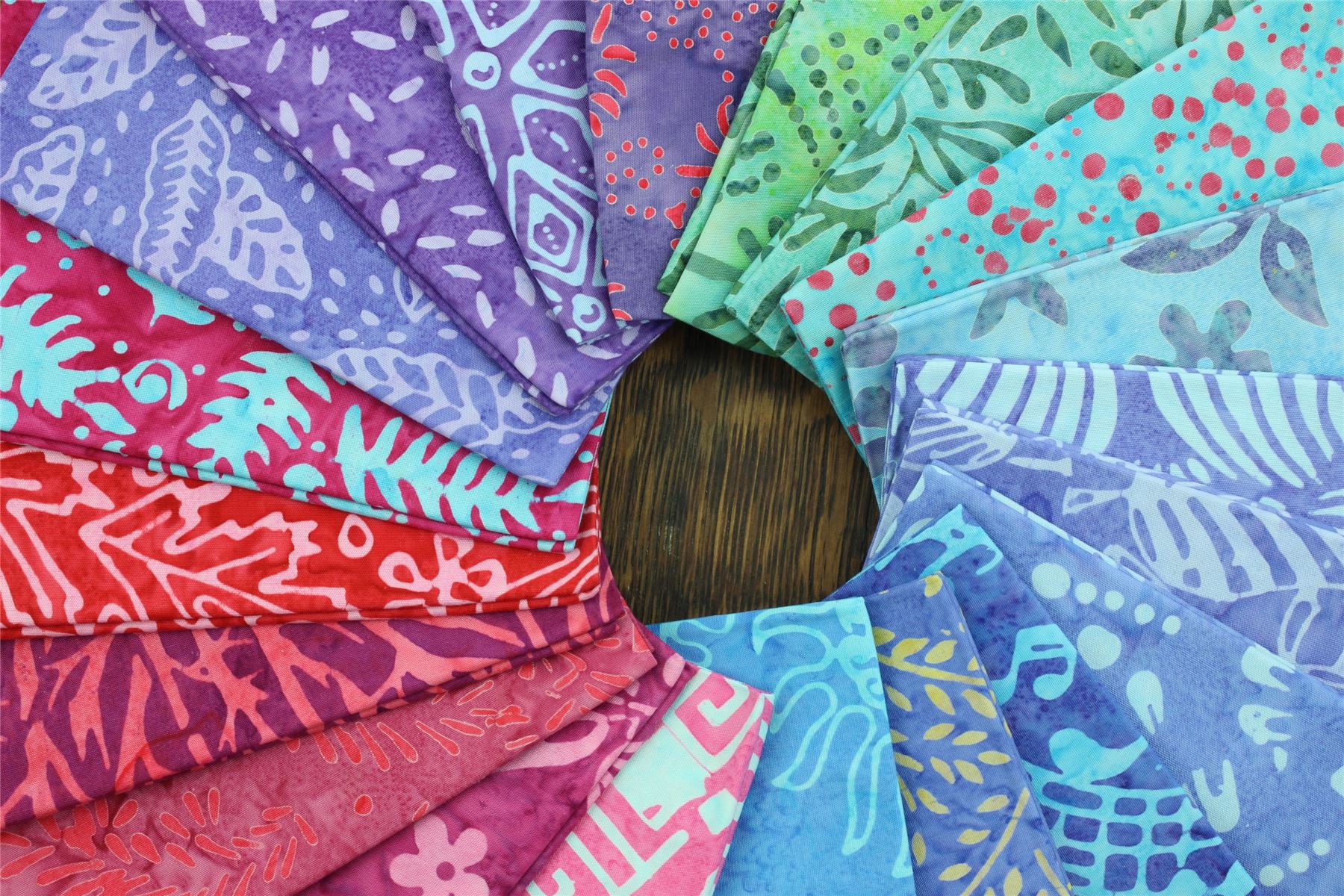 Baumwolle Batik vorgeschnitten Stoff Fat Quarter Quilten Patchwork 20" x 19" verschiedene Größen - Bild 40 von 275