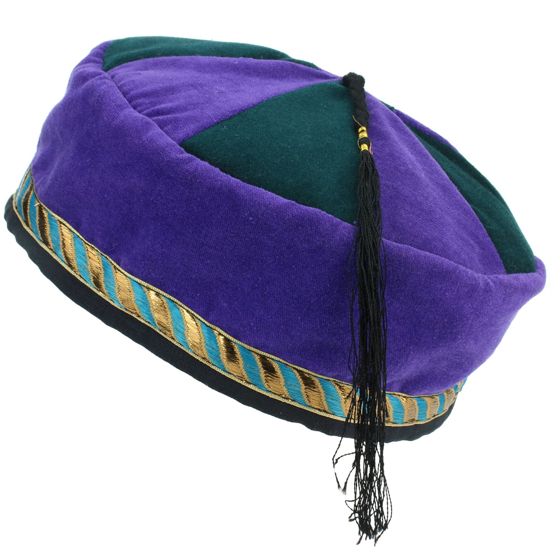 Nepalese Velvet Smoking Hat Cap Fez 