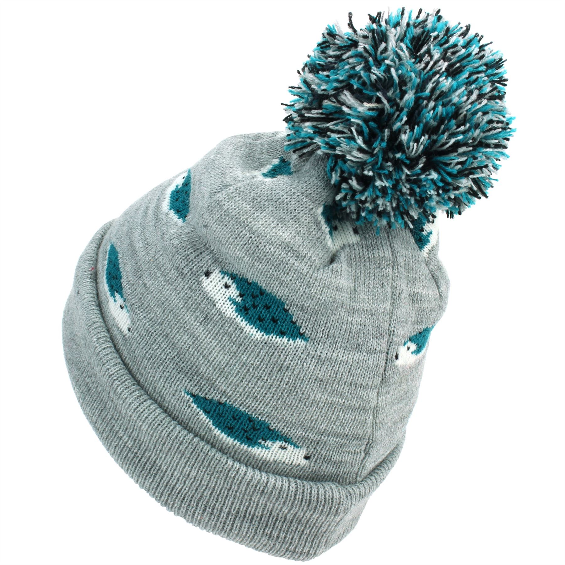 Kids Animal Bobble Beanie Hat Jiglz Knitted Cap Warm Pom Winter - Picture 3 of 7