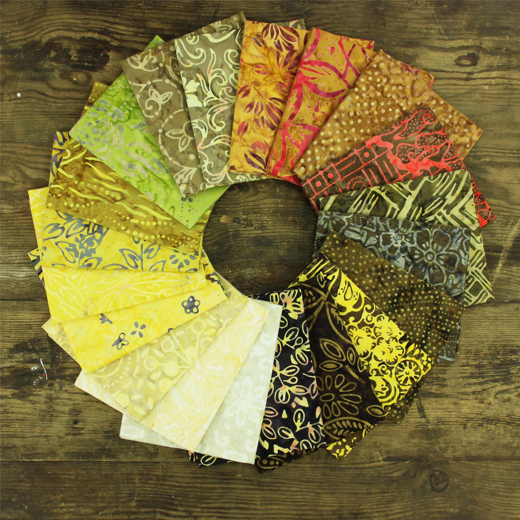 Baumwolle Batik vorgeschnitten Stoff Fat Quarter Quilten Patchwork 20" x 19" verschiedene Größen - Bild 5 von 275