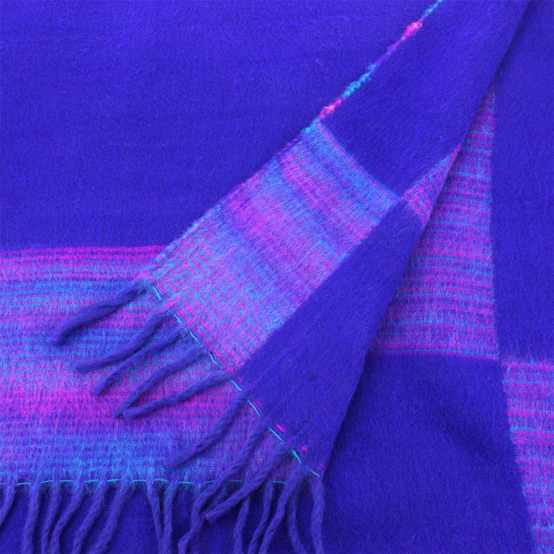 Tibetan Wool Blend Shawl Blanket Wrap Throw Boho Meditation Travel - Picture 145 of 230