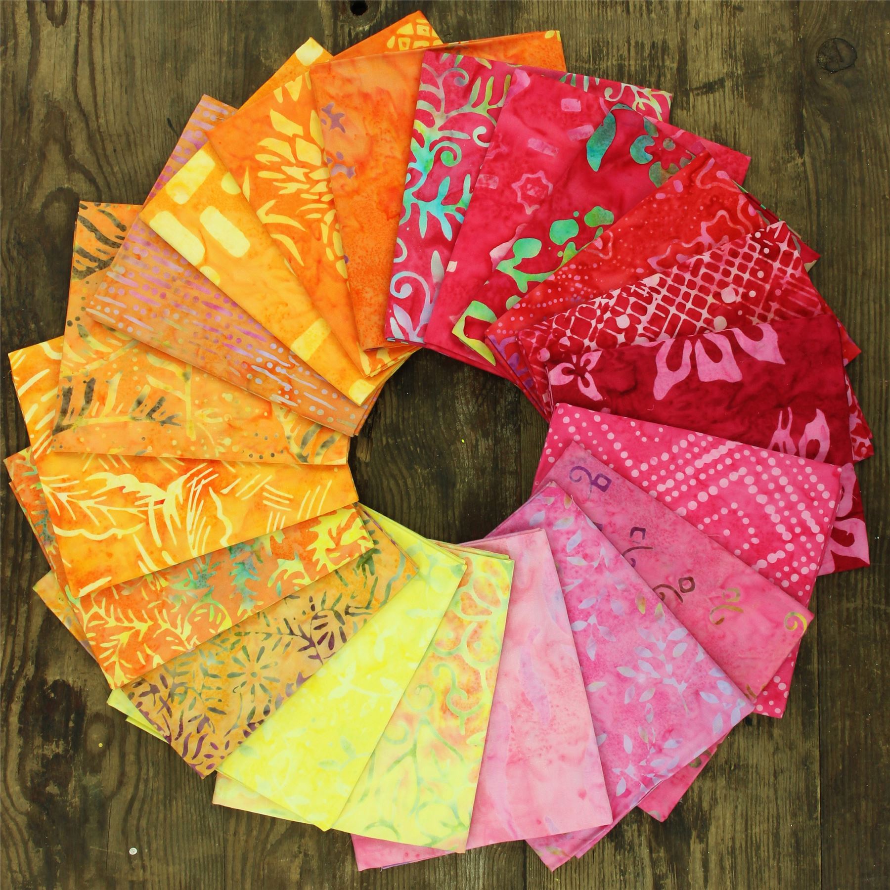 Baumwolle Batik vorgeschnitten Stoff Fat Quarter Quilten Patchwork 20" x 19" verschiedene Größen - Bild 14 von 275