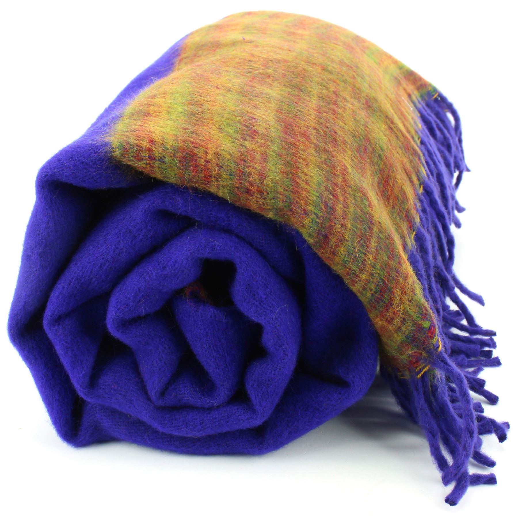 Tibetan Wool Blend Shawl Blanket Wrap Throw Boho Meditation Travel - Picture 147 of 230