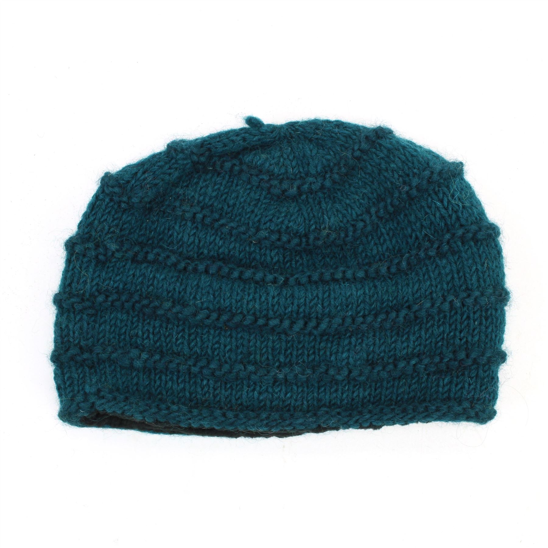 Wool Knit Beanie Hat Handmade Men Ladies Warm Winter Space Dye Ribbed - Picture 44 of 65