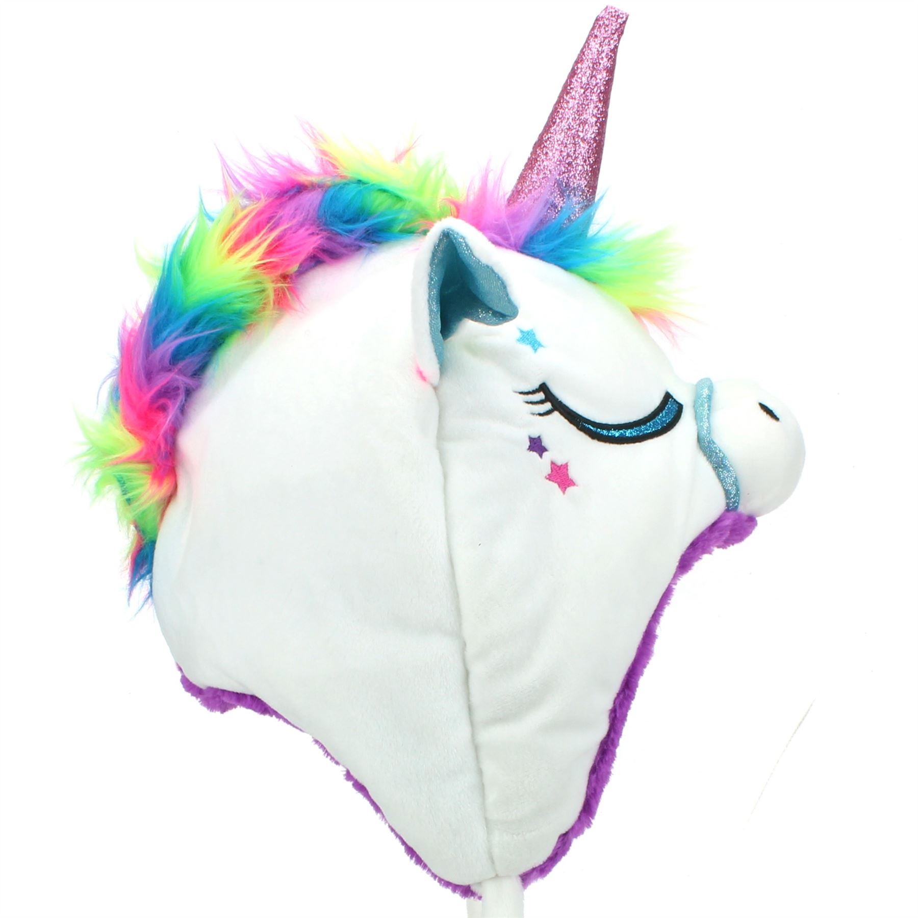 Animal Hat Unicorn Cap JIGLZ Rainbow Sparkly Character Winter Girls