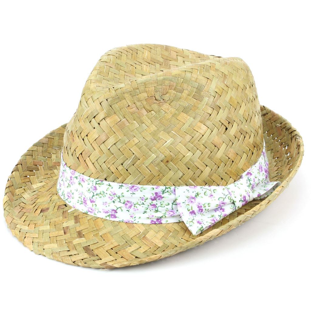 floral fedora hat