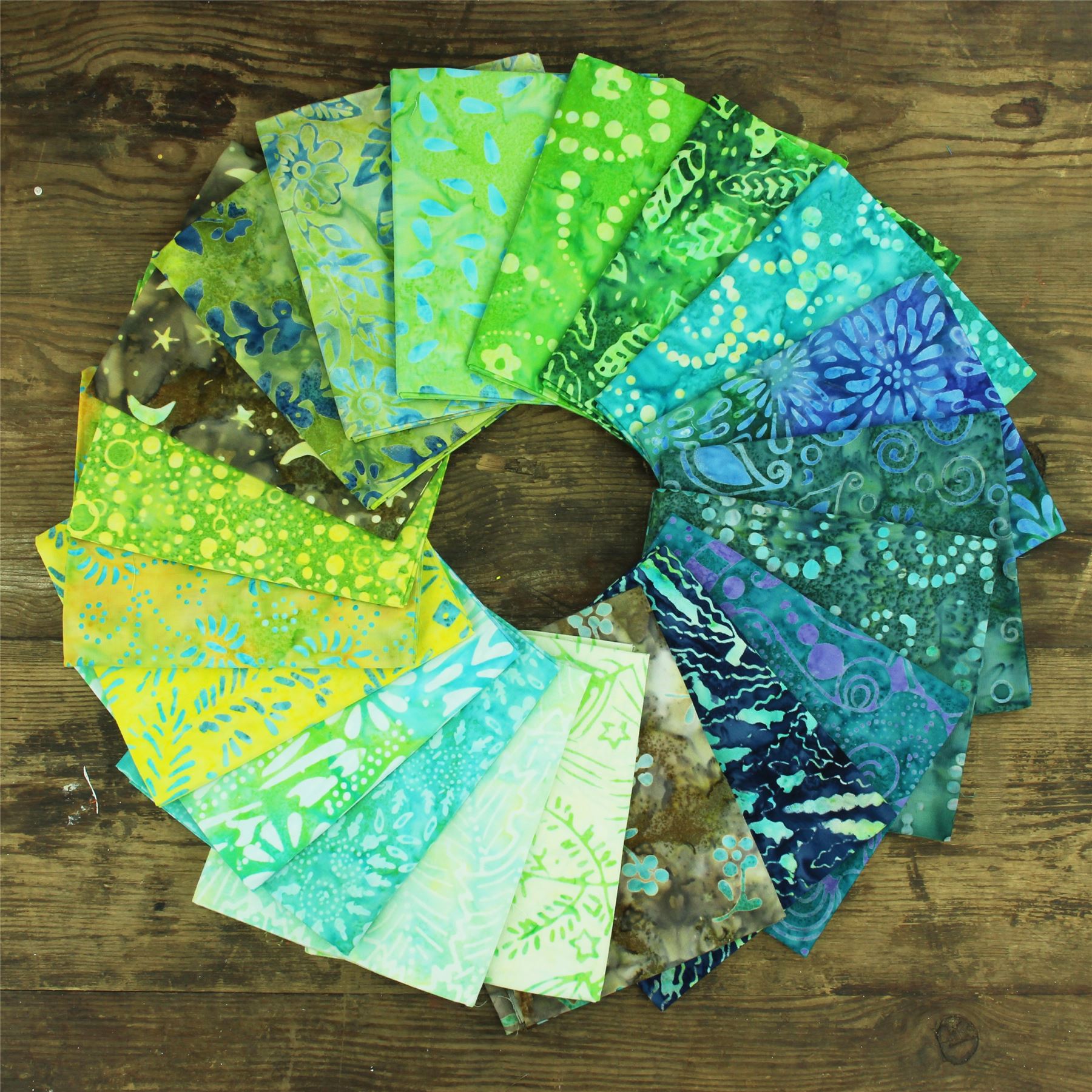 Baumwolle Batik vorgeschnitten Stoff Fat Quarter Quilten Patchwork 20" x 19" verschiedene Größen - Bild 2 von 275