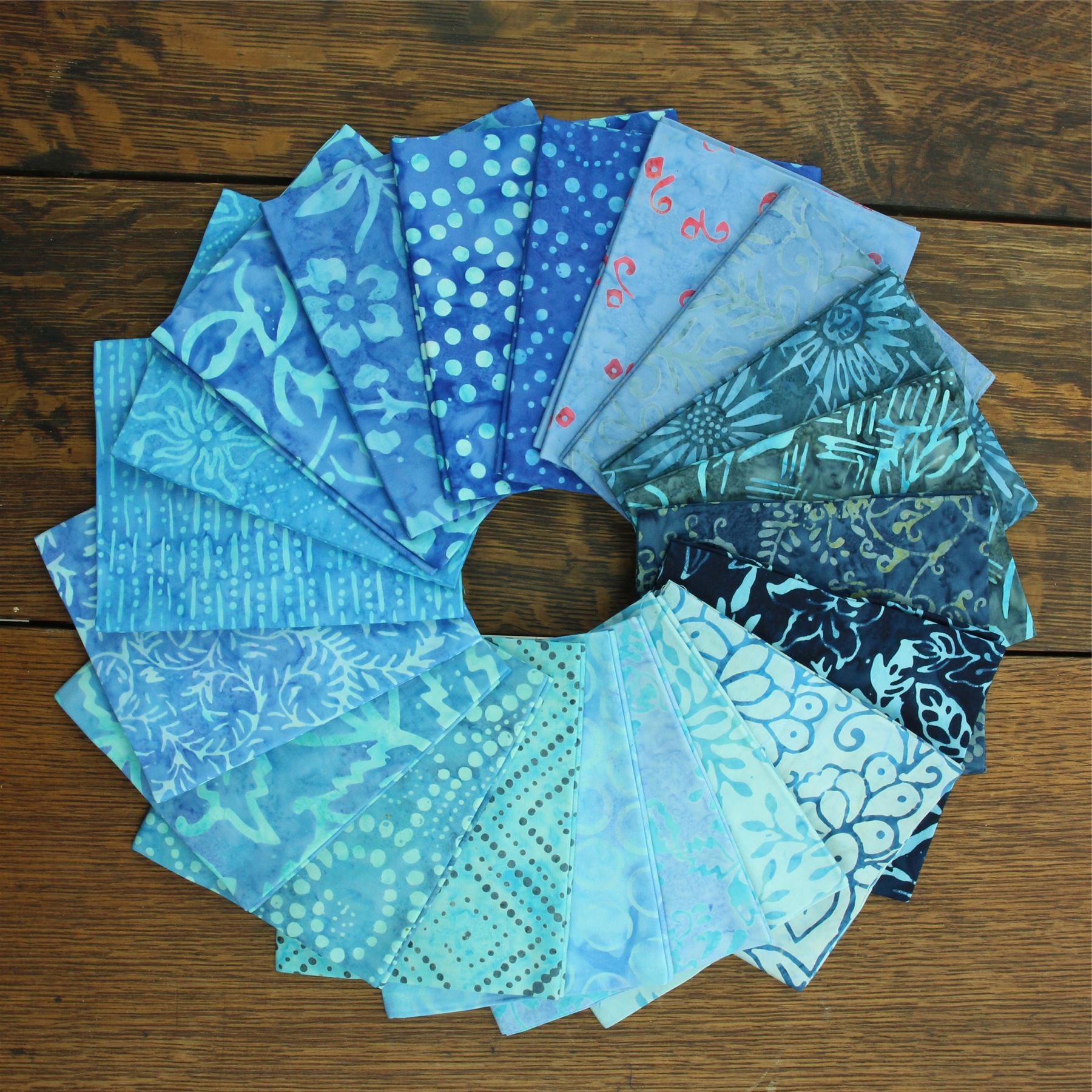 Baumwolle Batik vorgeschnitten Stoff Fat Quarter Quilten Patchwork 20" x 19" verschiedene Größen - Bild 26 von 275