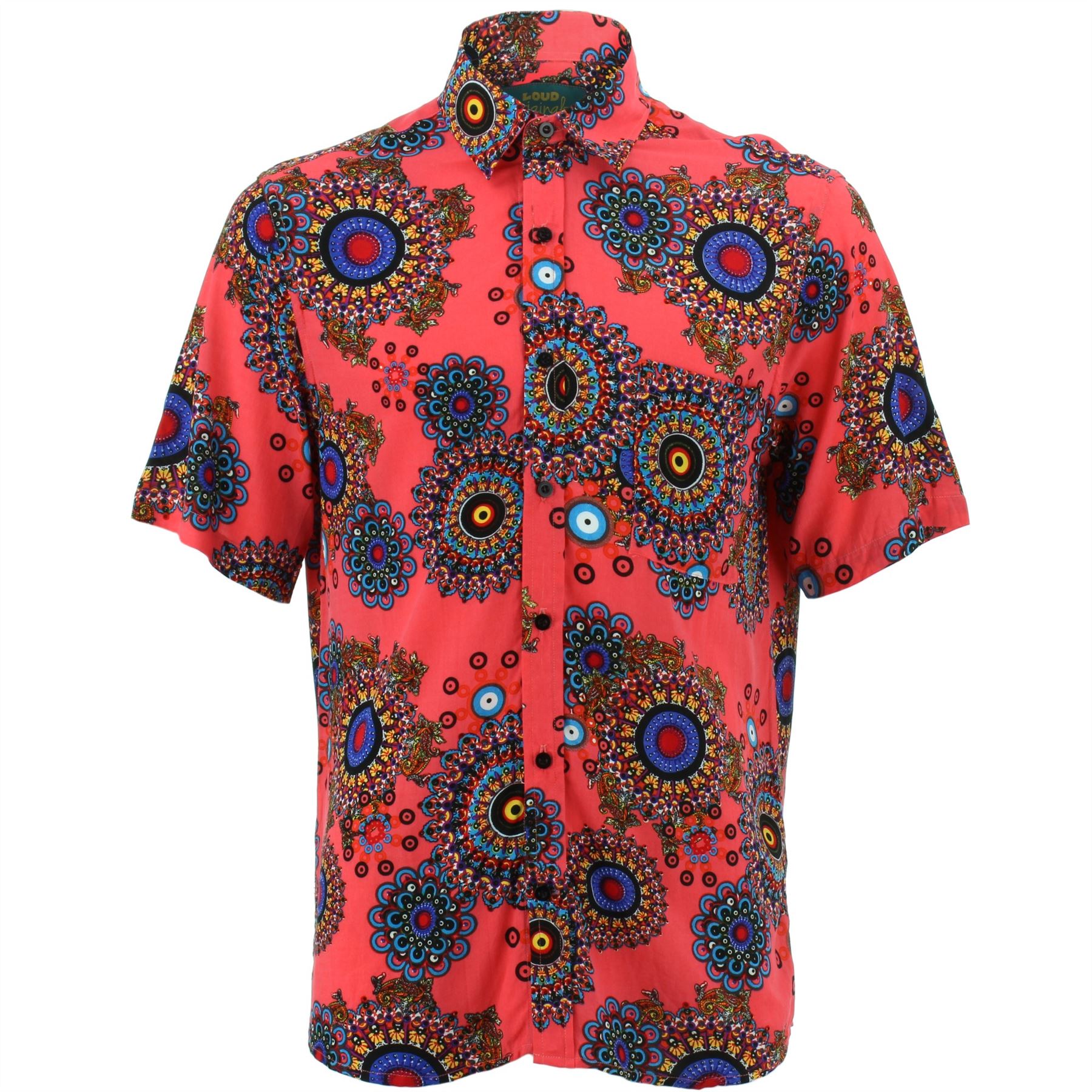Mens Shirt Loud Originals REGULAR FIT Fractal Retro Psychedelic Fancy - Picture 14 of 17