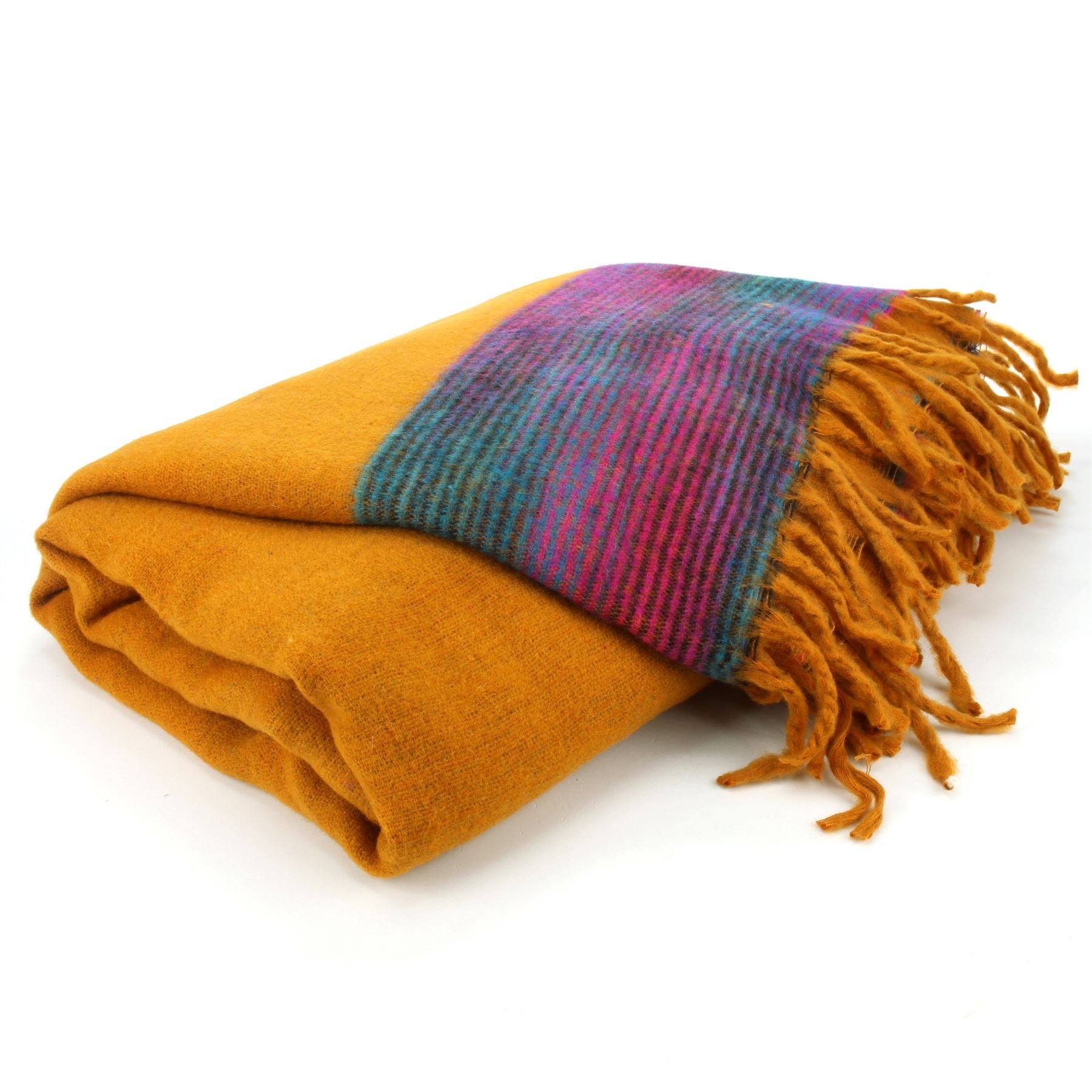 Tibetan Wool Blend Shawl Blanket Wrap Throw Boho Meditation Travel - Picture 174 of 230