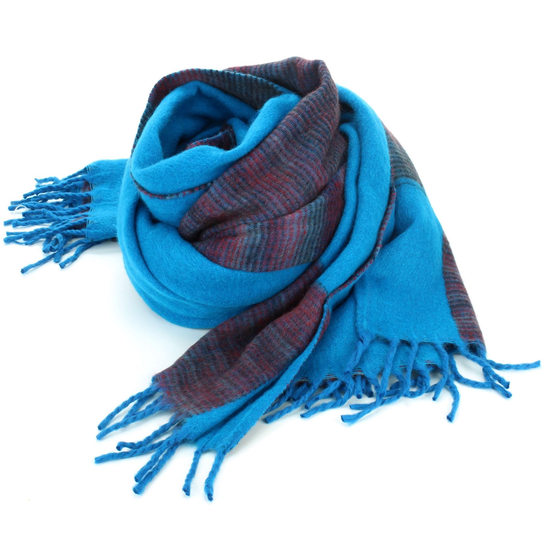 Tibetan Wool Blend Shawl Blanket Wrap Throw Boho Meditation Travel - Picture 136 of 230