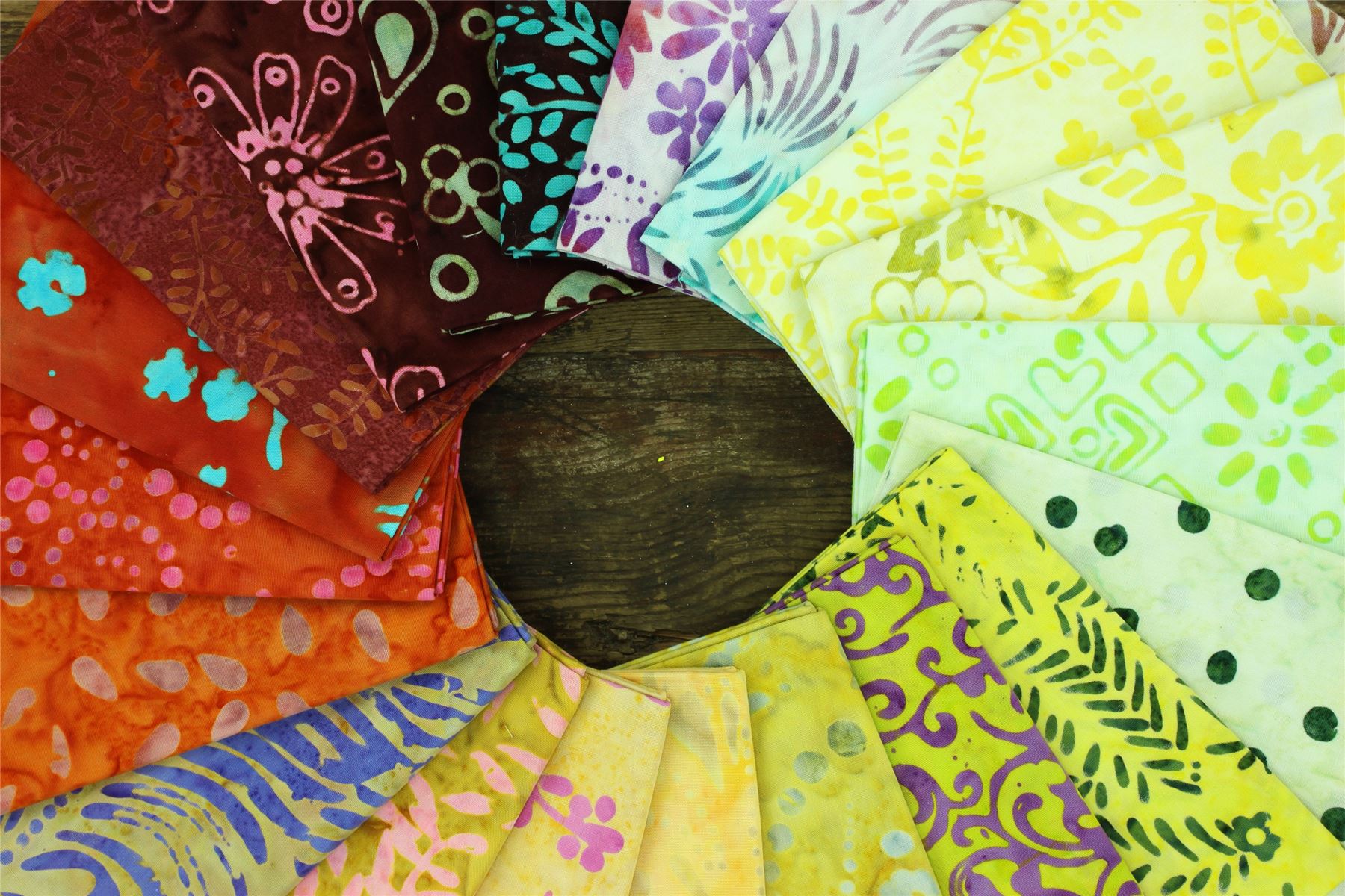 Baumwolle Batik vorgeschnitten Stoff Fat Quarter Quilten Patchwork 20" x 19" verschiedene Größen - Bild 22 von 275