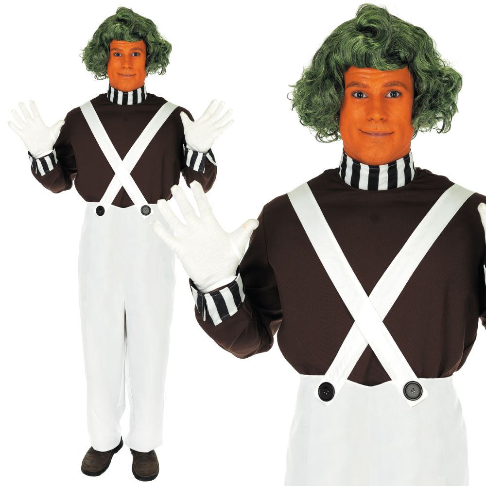 Rubies Official Willy Wonka And The Chocolate Factory Oompa Loompa Adults  Green Wig (One Size) Halloween