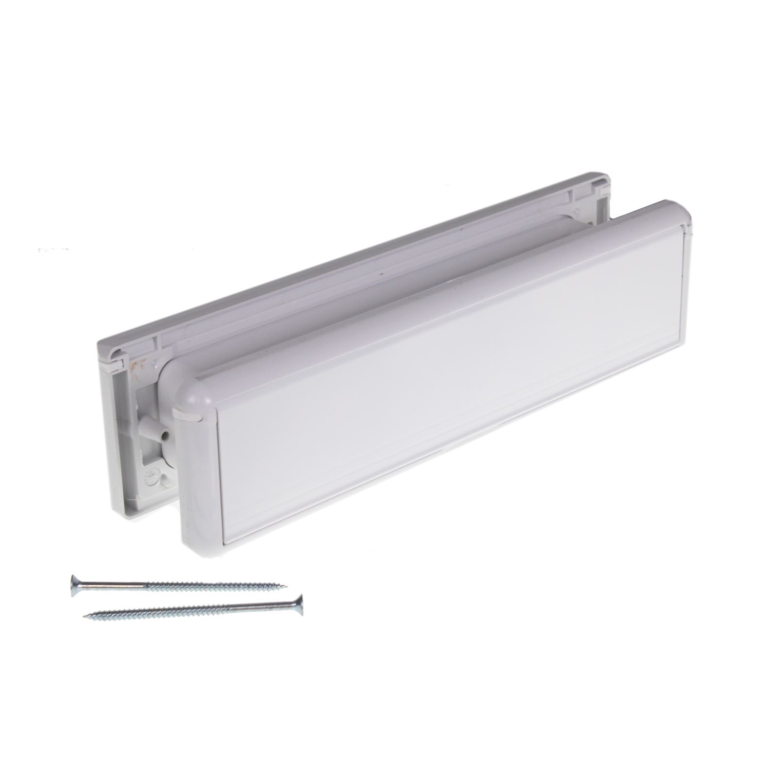 Yale UPVC Letter Plate Yale 10 & 12 Inch Door Letter Box White Gold Chrome Black - Picture 13 of 13