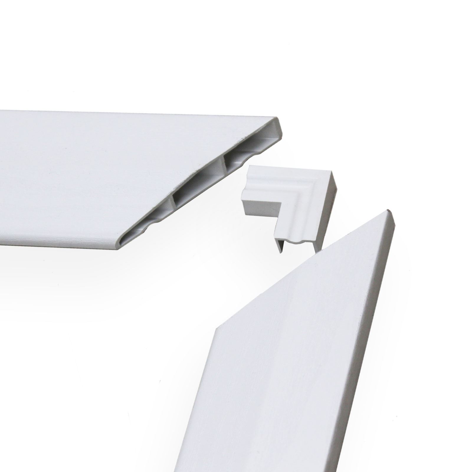 UPVC Chamfered Door Architrave Kit PreCut Plastic White English Oak