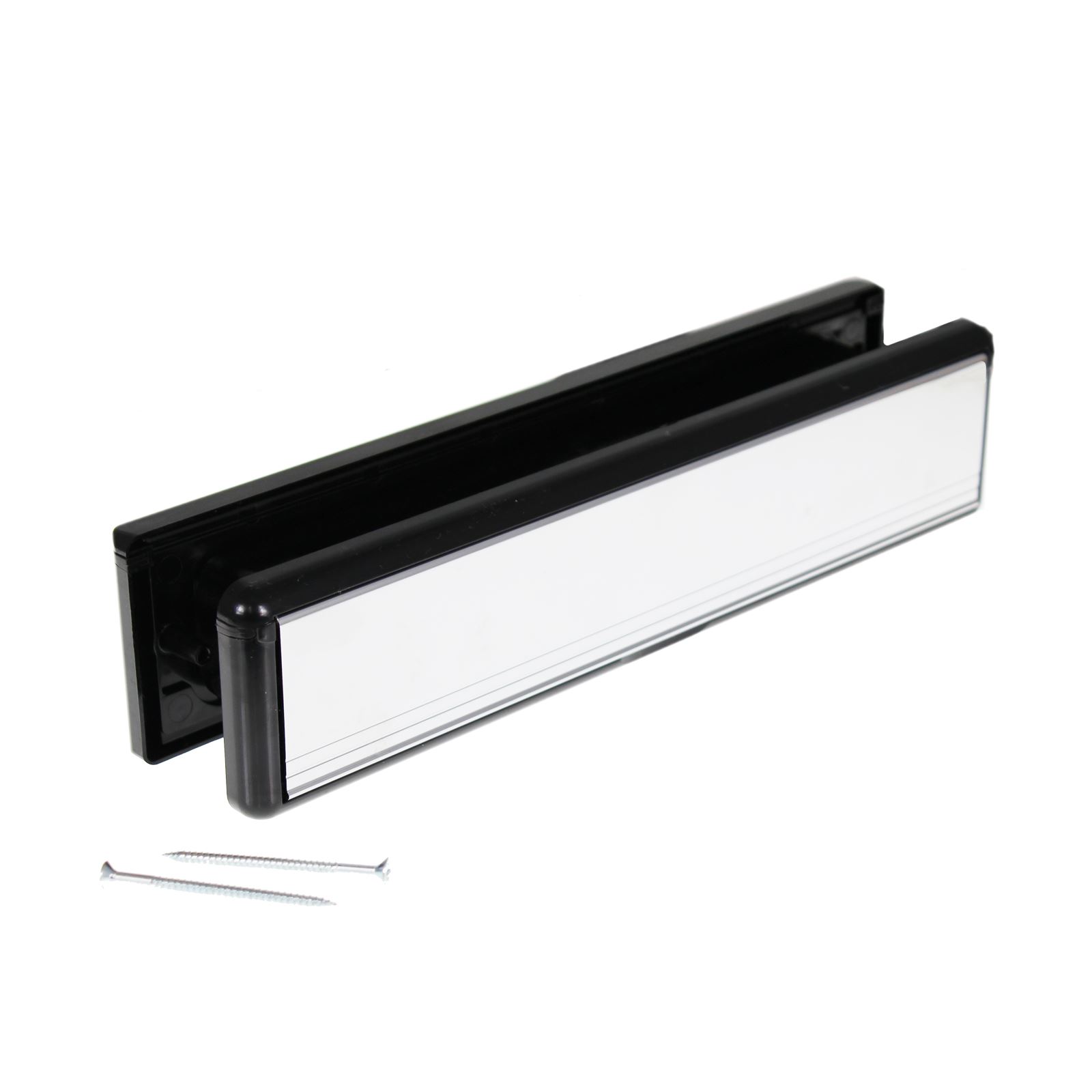 Yale UPVC Letter Plate Yale 10 & 12 Inch Door Letter Box White Gold Chrome Black - Picture 7 of 13