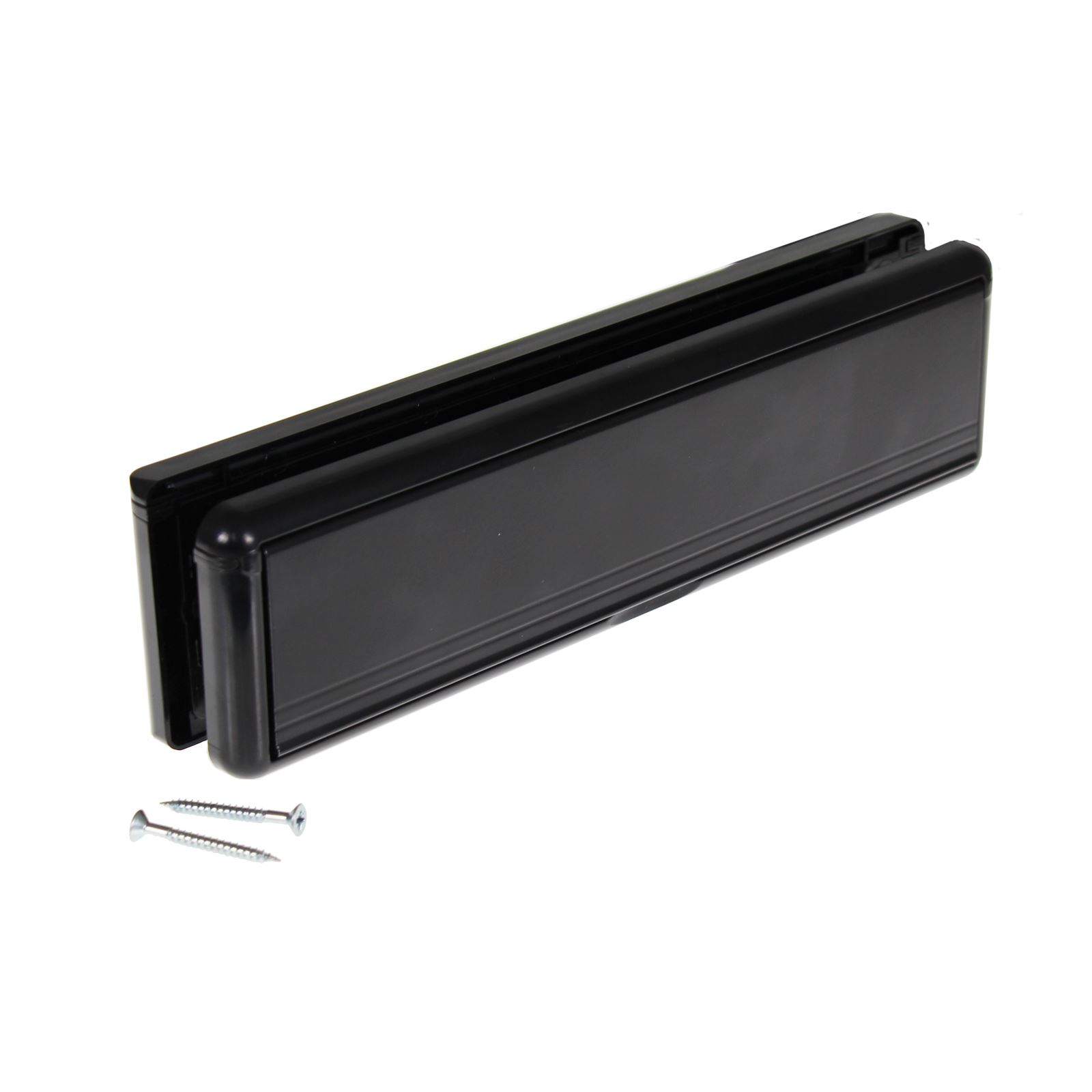 Yale UPVC Letter Plate Yale 10 & 12 Inch Door Letter Box White Gold Chrome Black - Picture 5 of 13