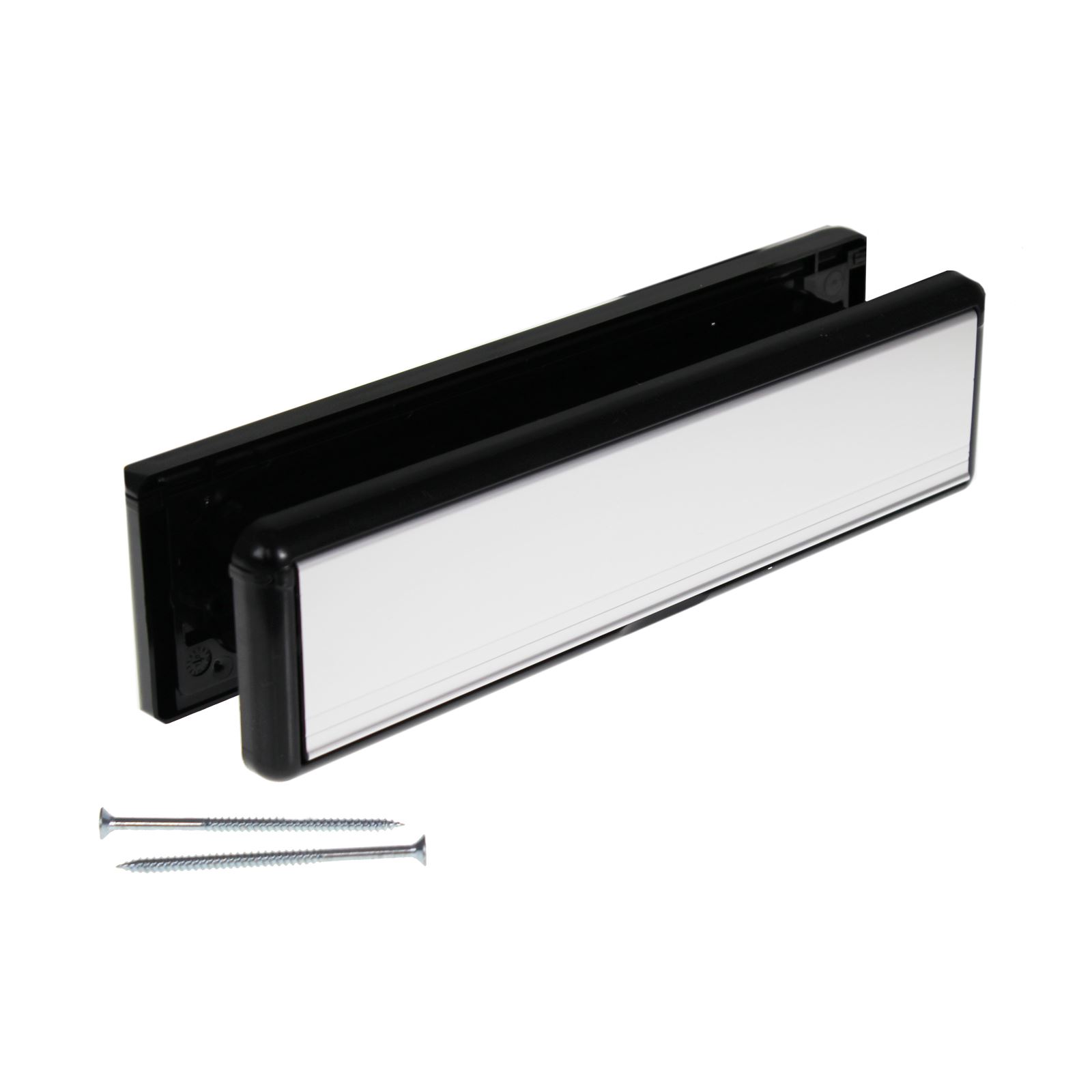 Yale UPVC Letter Plate Yale 10 & 12 Inch Door Letter Box White Gold Chrome Black - Picture 11 of 13