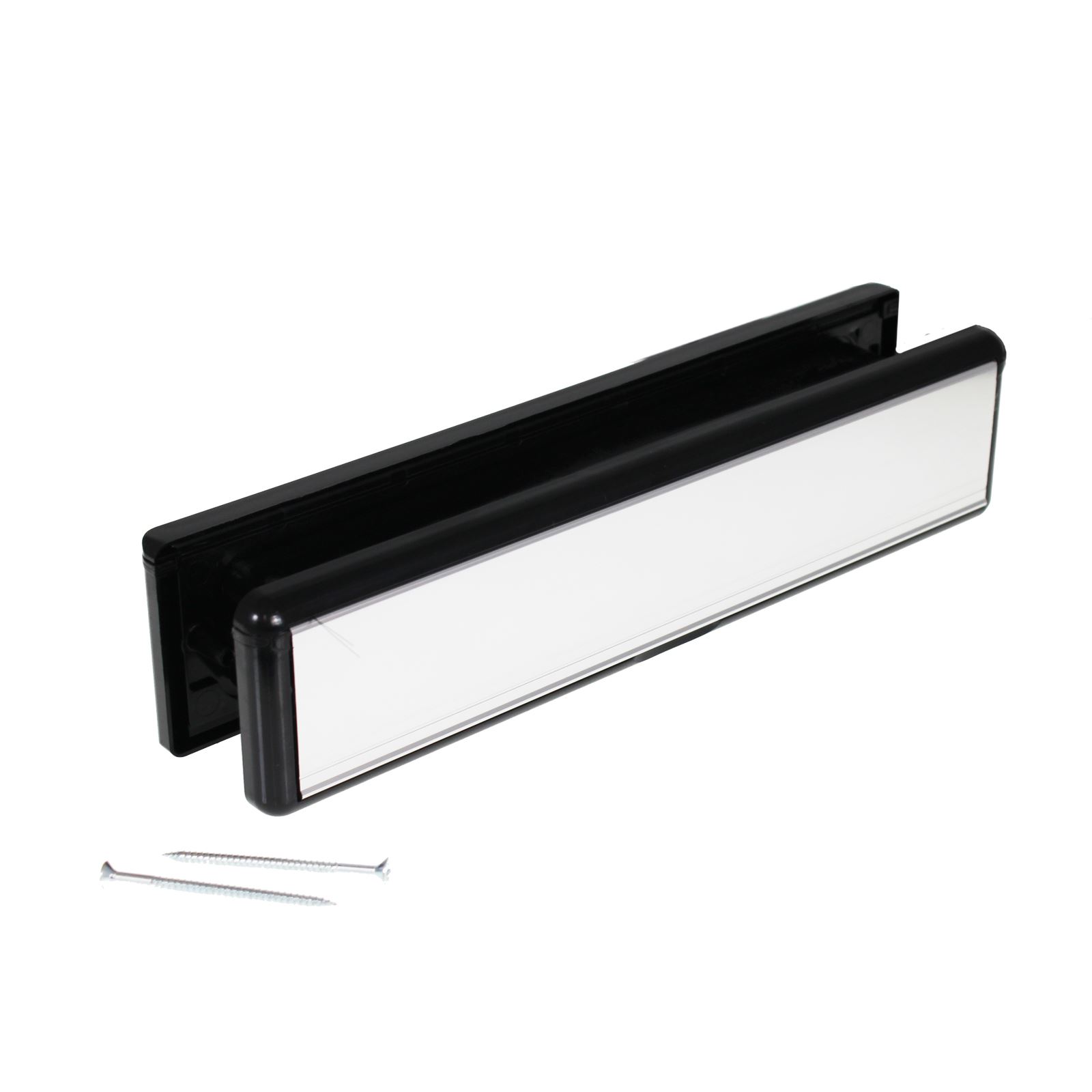 Yale UPVC Letter Plate Yale 10 & 12 Inch Door Letter Box White Gold Chrome Black - Picture 9 of 13