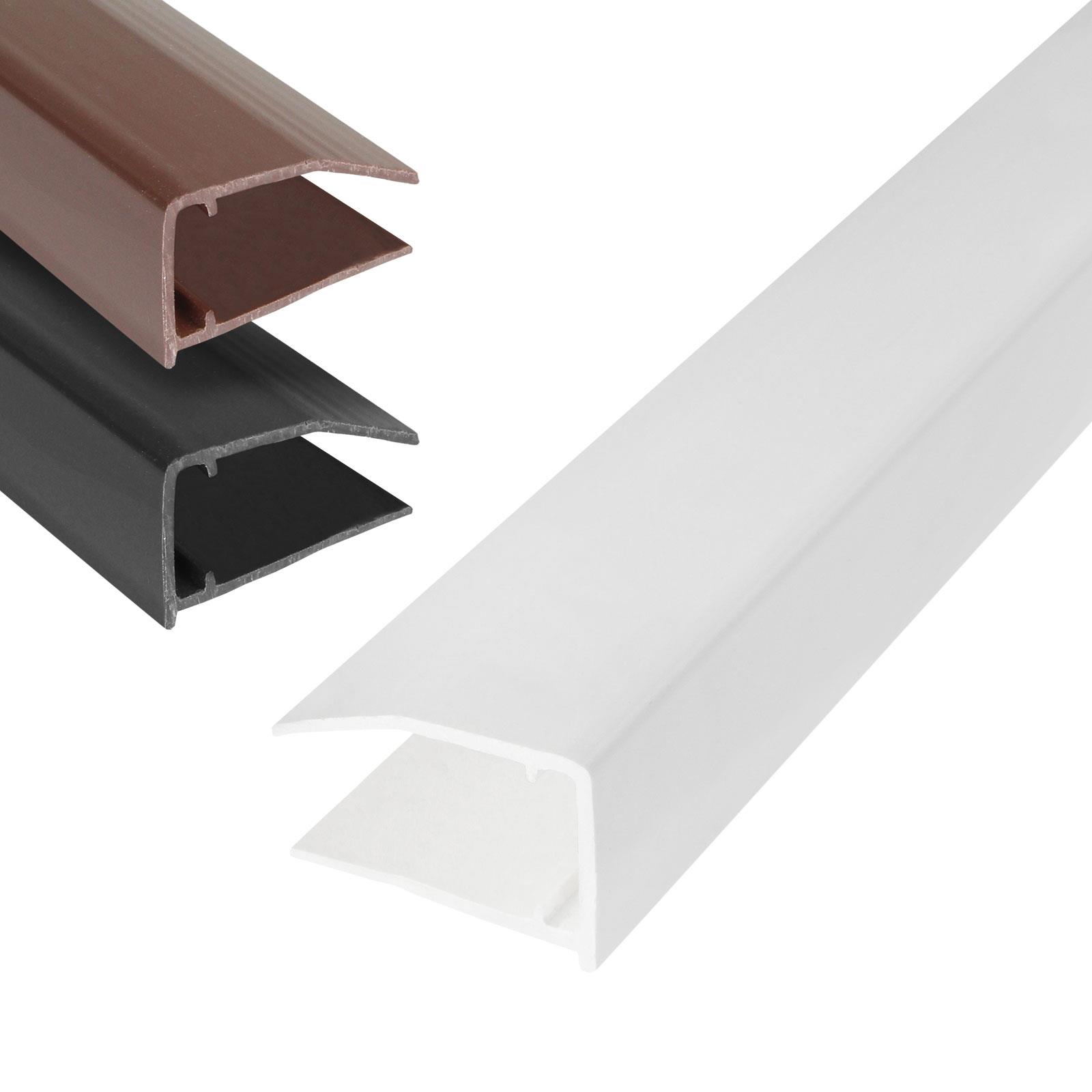 uPVC Polycarbonate Glass End Closure Plastic Drip Trim 1m PVC Conservatory Roof