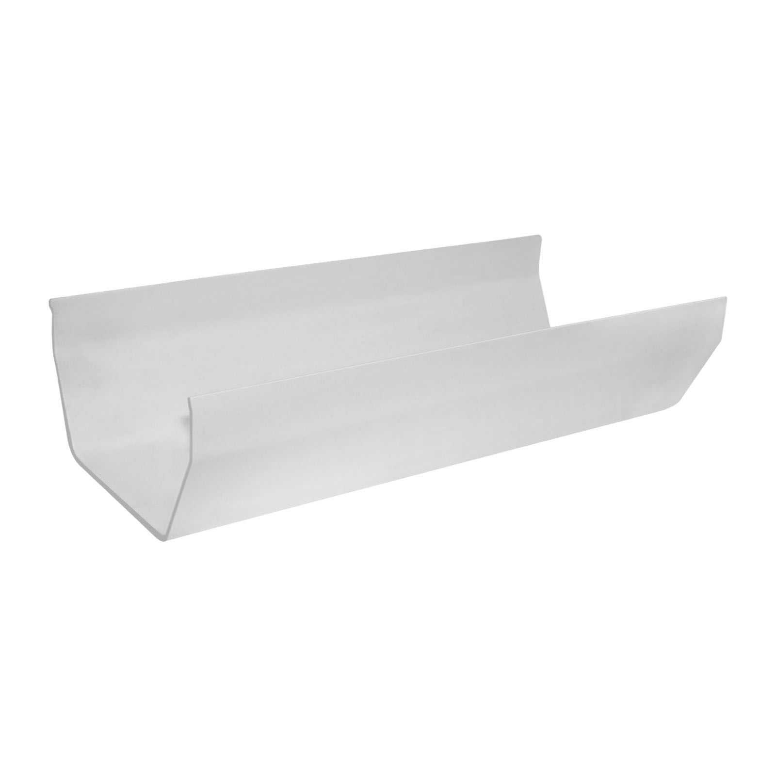 UPVC Gutter Square Line 114mm FloPlast Plastic Guttering Rainwater Square Pipe - Picture 7 of 7
