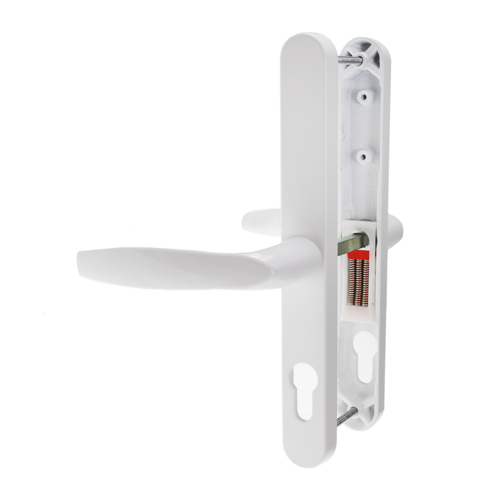 Hoppe Brugge 68PZ Fullex Lever Door Handle Pair Sprung Set UPVC PVC