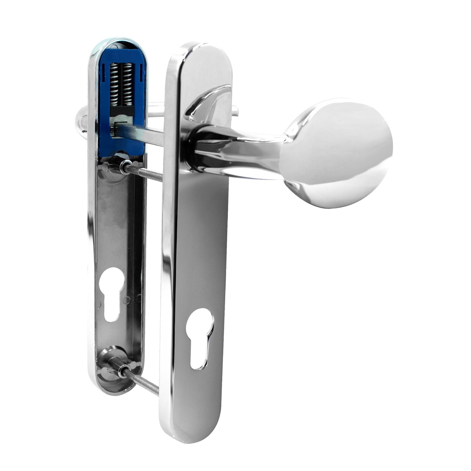UPVC Door Handle Yale Trojan Sparta 92PZ Lever / Pad Pair Short Back Plate - Picture 9 of 20