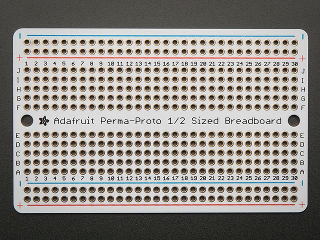 Adafruit Accessories Perma-Proto Half Breadboard Pcb (1 Piece) (701851954572)