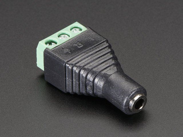 Stereo Audio Plug Terminal Block 1//8 Adafruit 3.5mm ADA2790